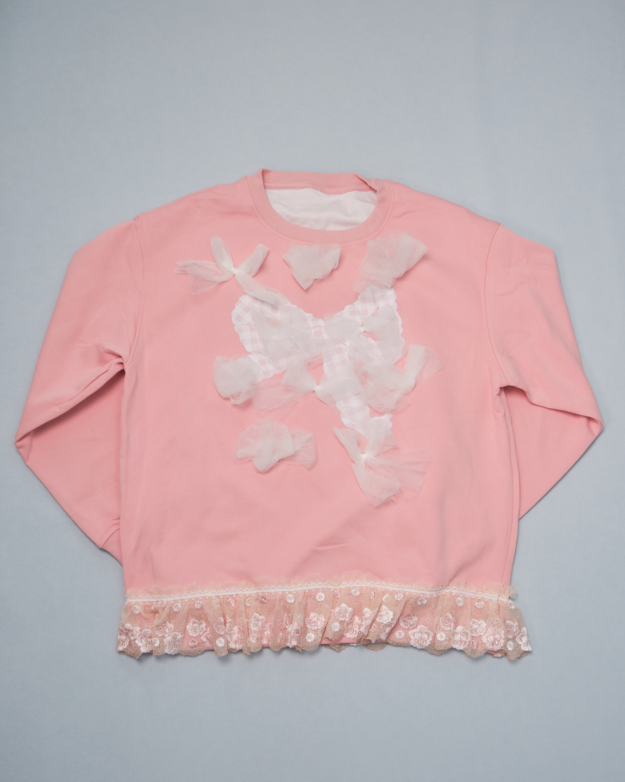 11314 Ruffle Printing Hoddie(Oversize)