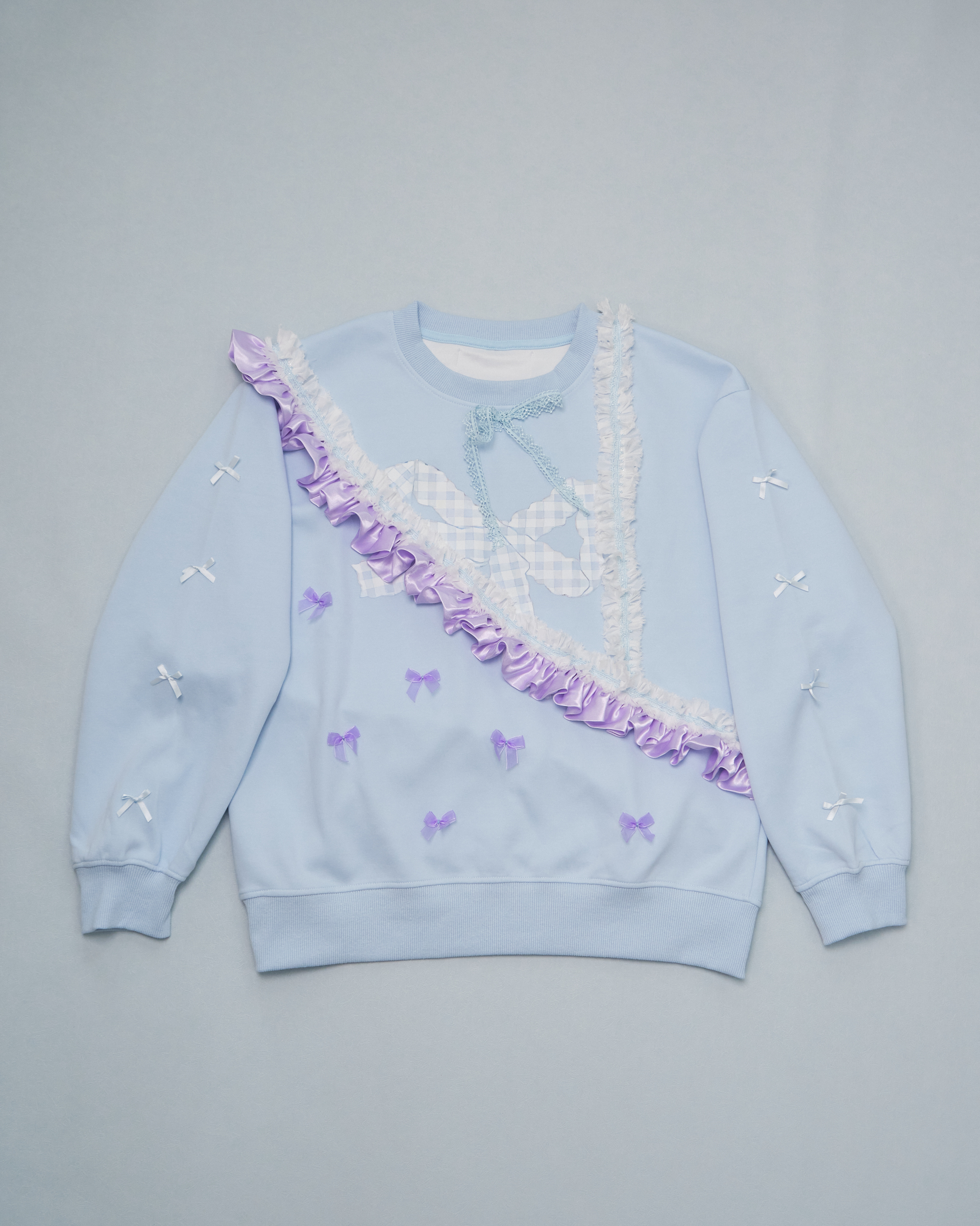 11315 Ruffle Printing Hoddie(Oversize)