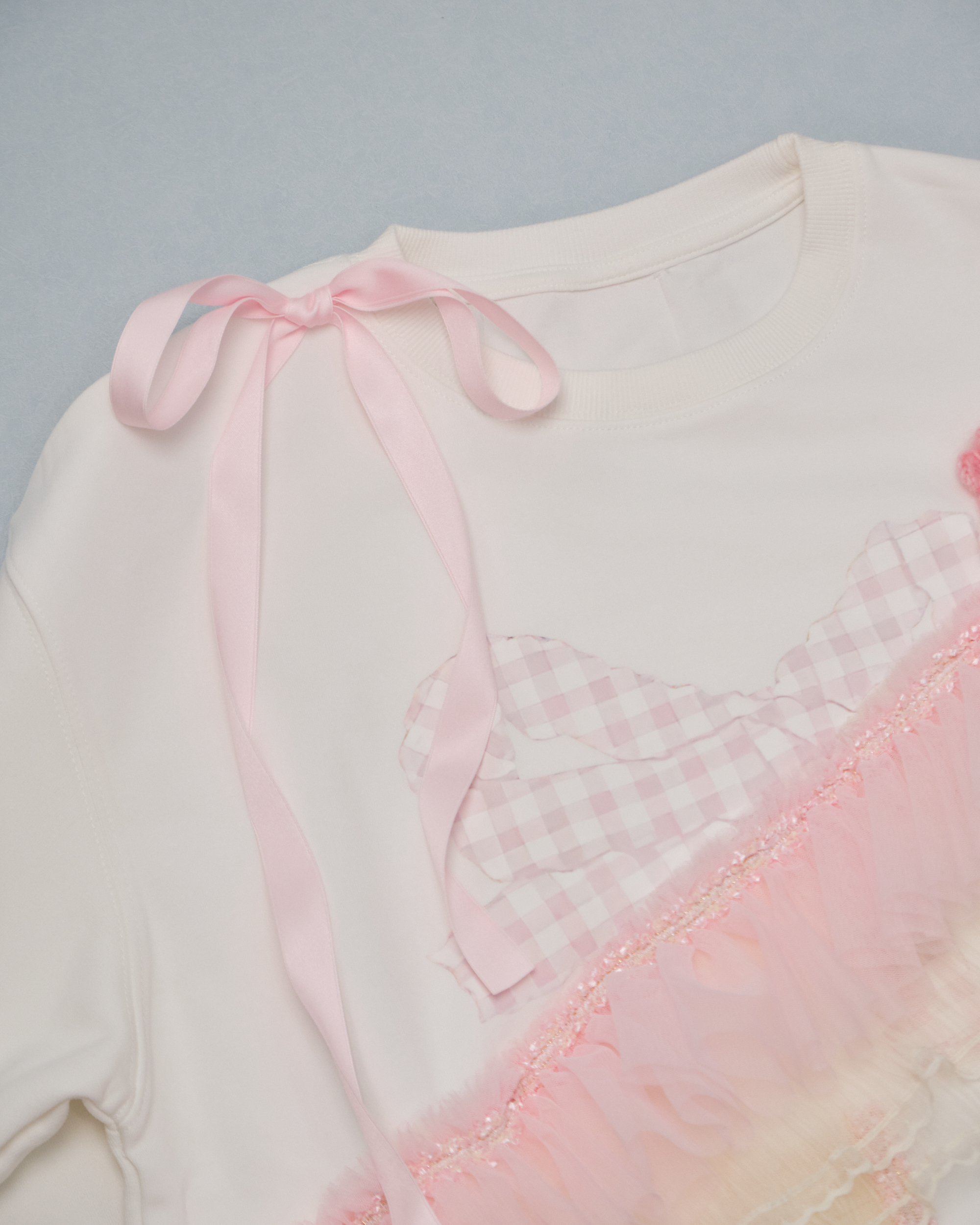 11316 Ruffle Printing Hoddie(Oversize)