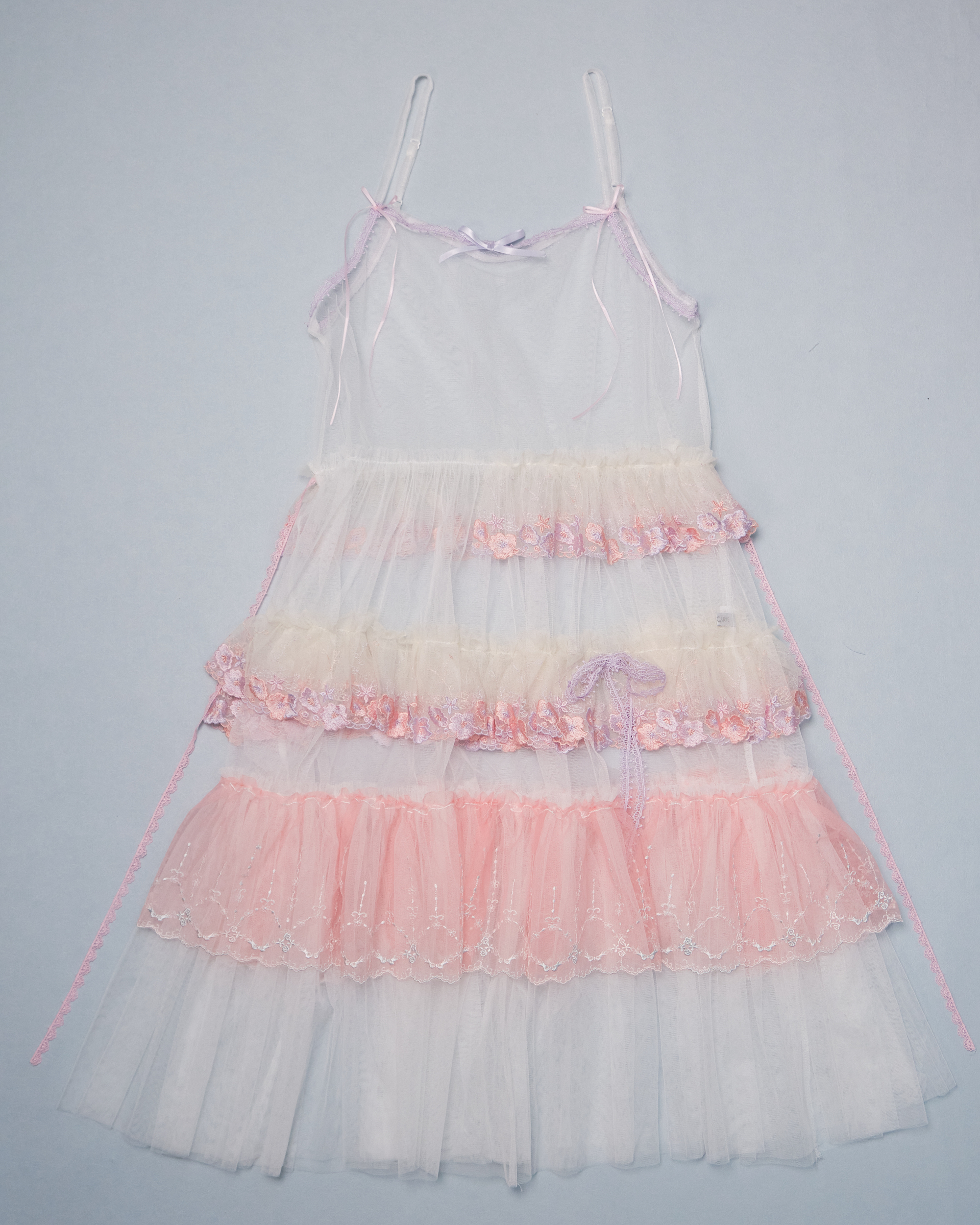 11331 Layered Mesh Outer Dress