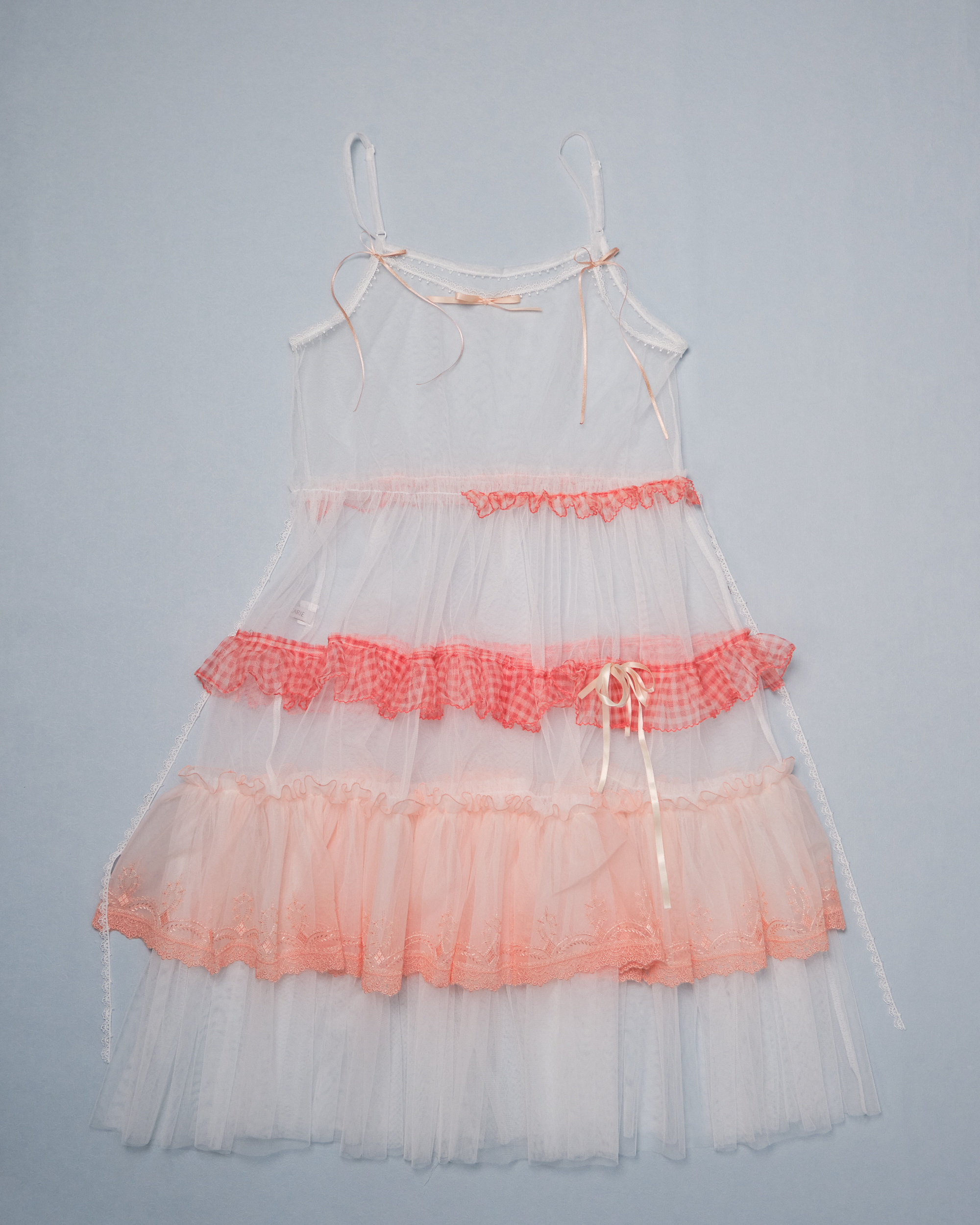 11329 Layered Mesh Outer Dress