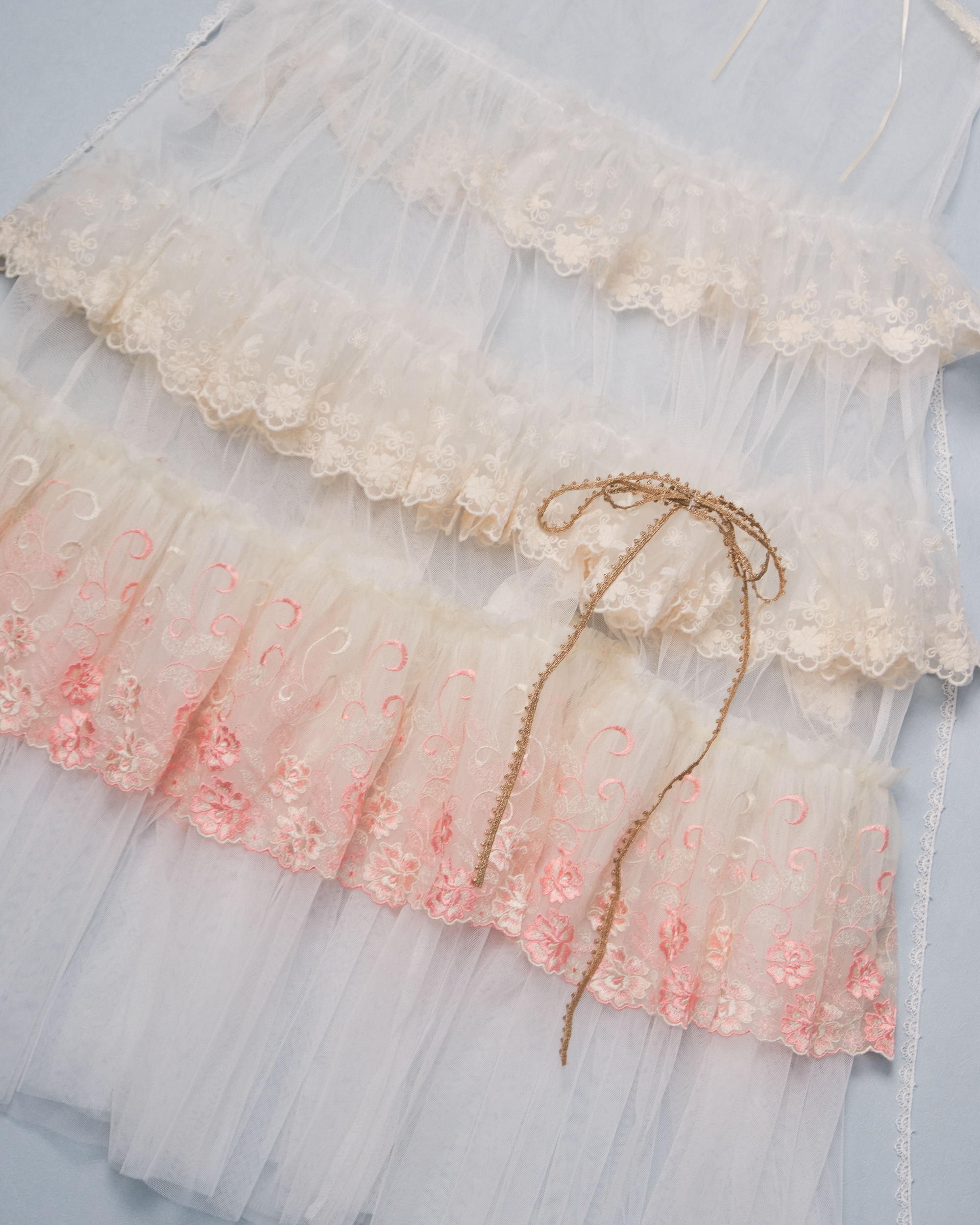 11332 Layered Mesh Outer Dress