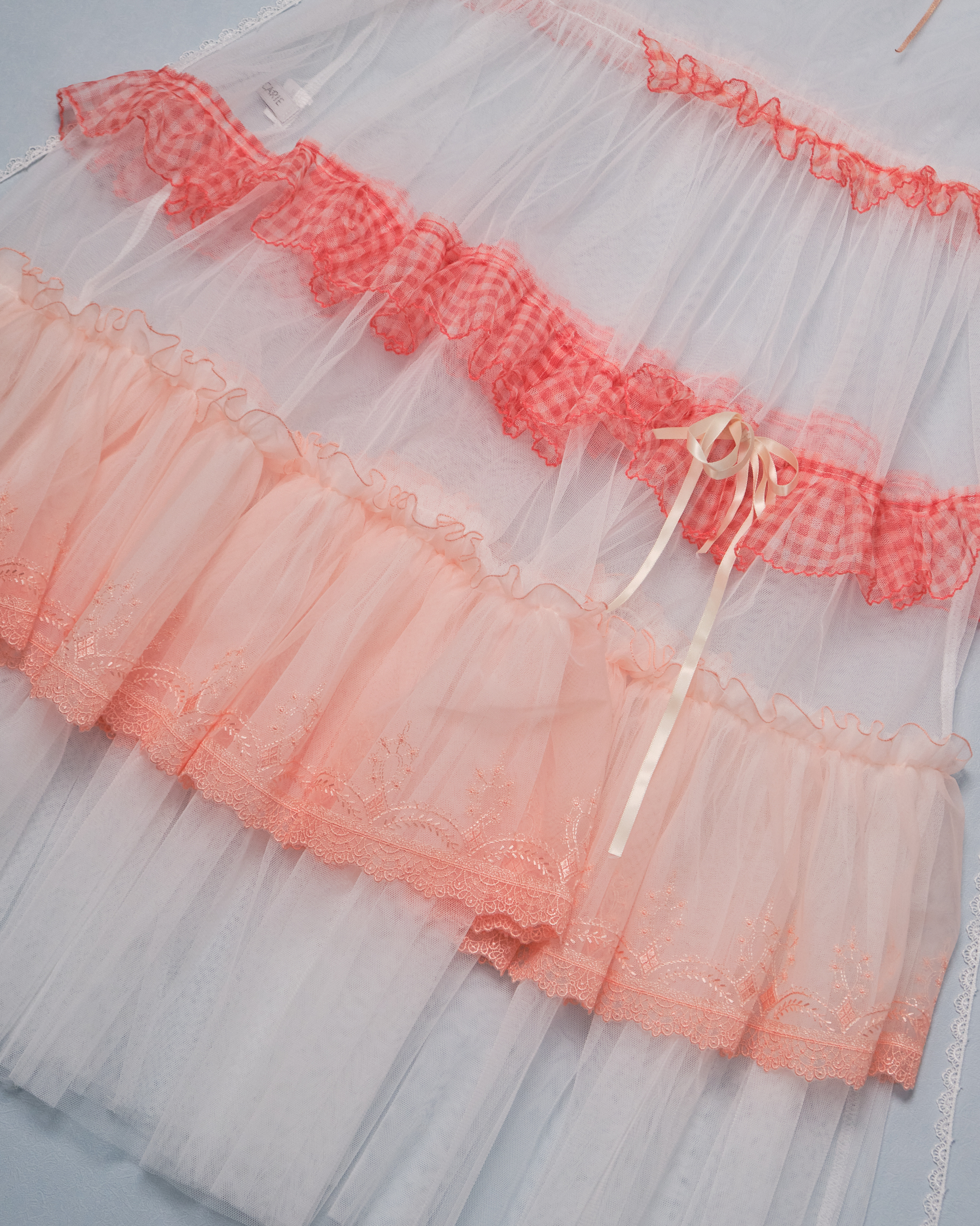 11329 Layered Mesh Outer Dress