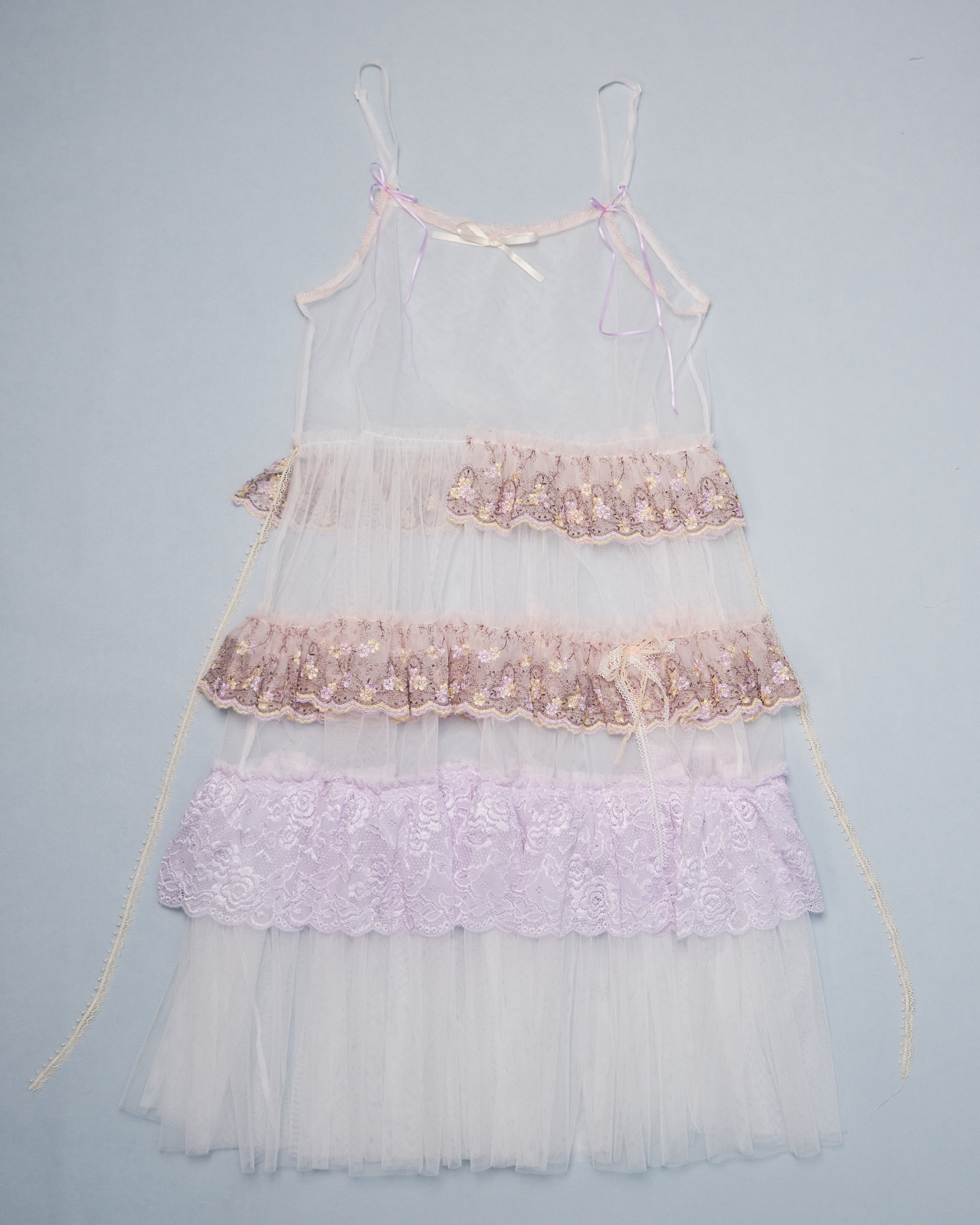 11330 Layered Mesh Outer Dress