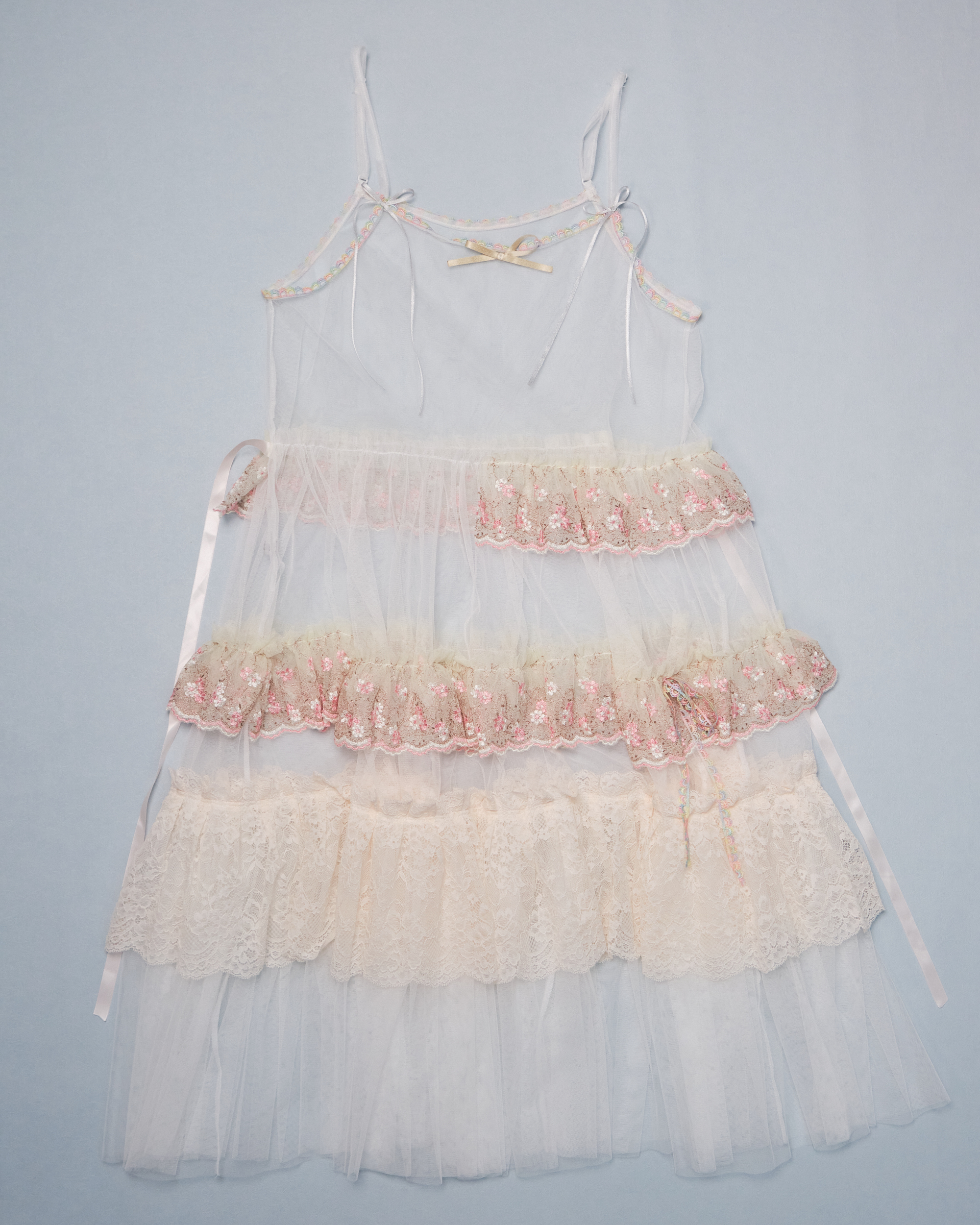 11333 Layered Mesh Outer Dress