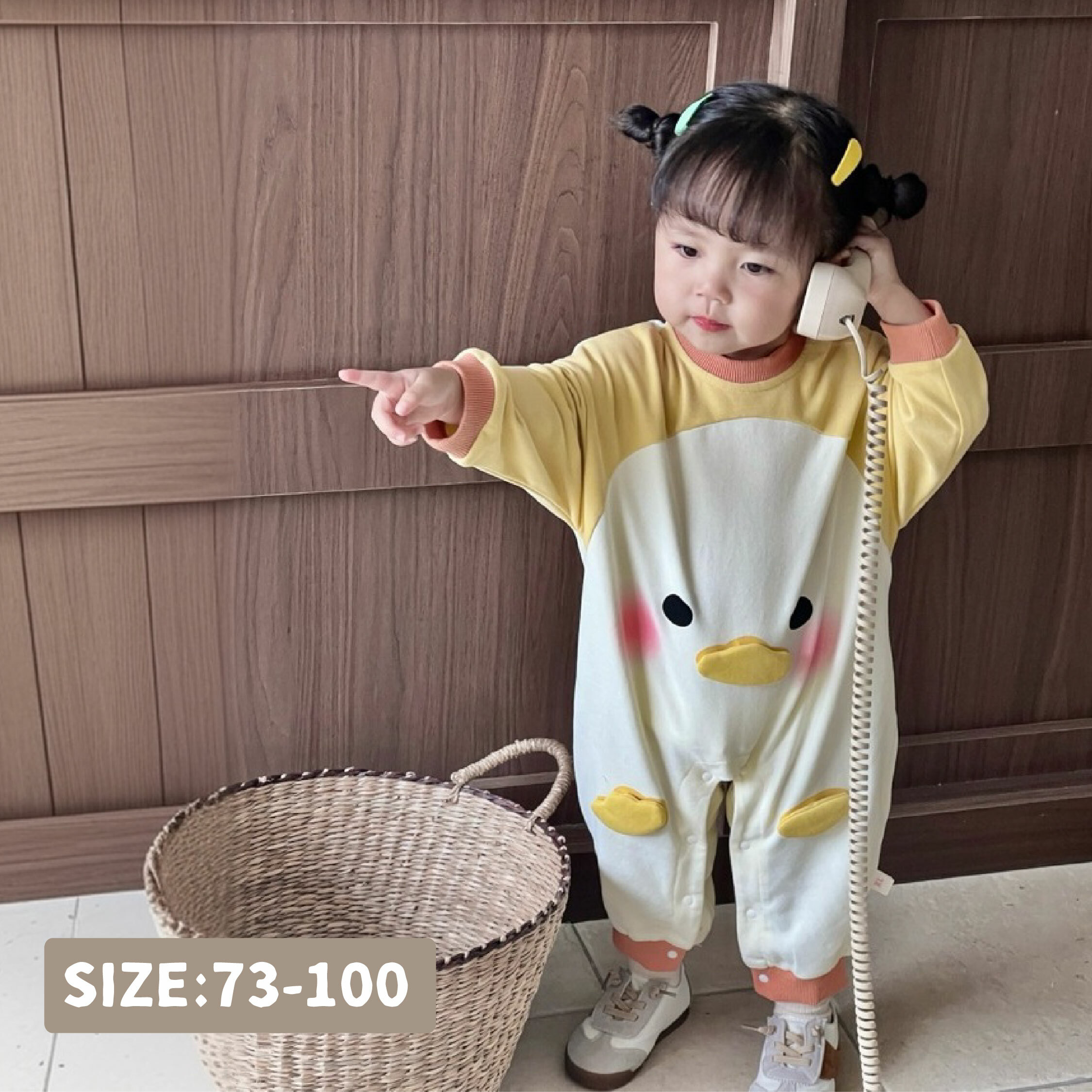 【JG3317】呆呆小鴨立體造型連身衣