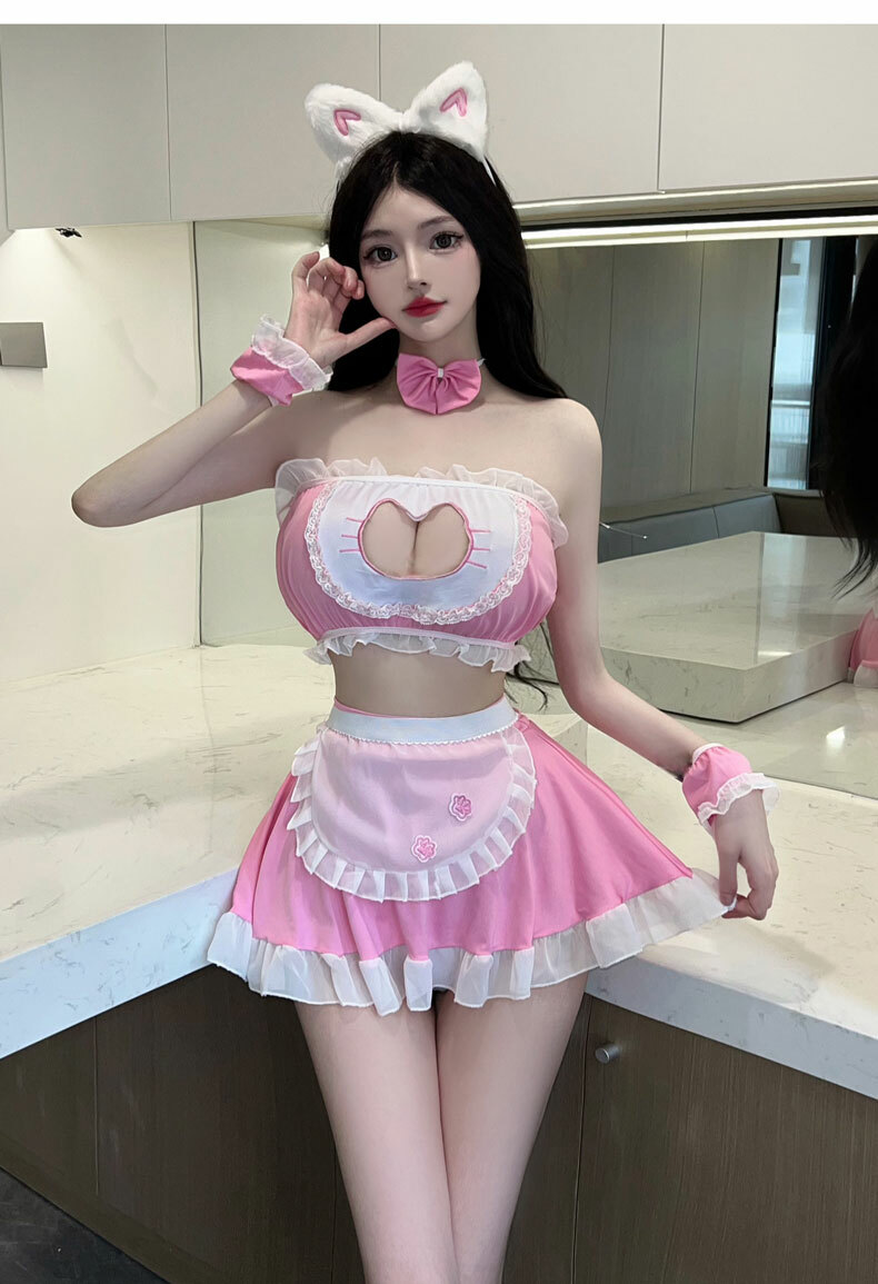 無辜貓咪女僕制服套裝|情趣內衣