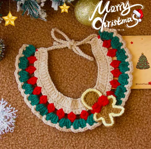 汪喵星人聖誕頸圈 (M-25-36cm / 8-12kg)