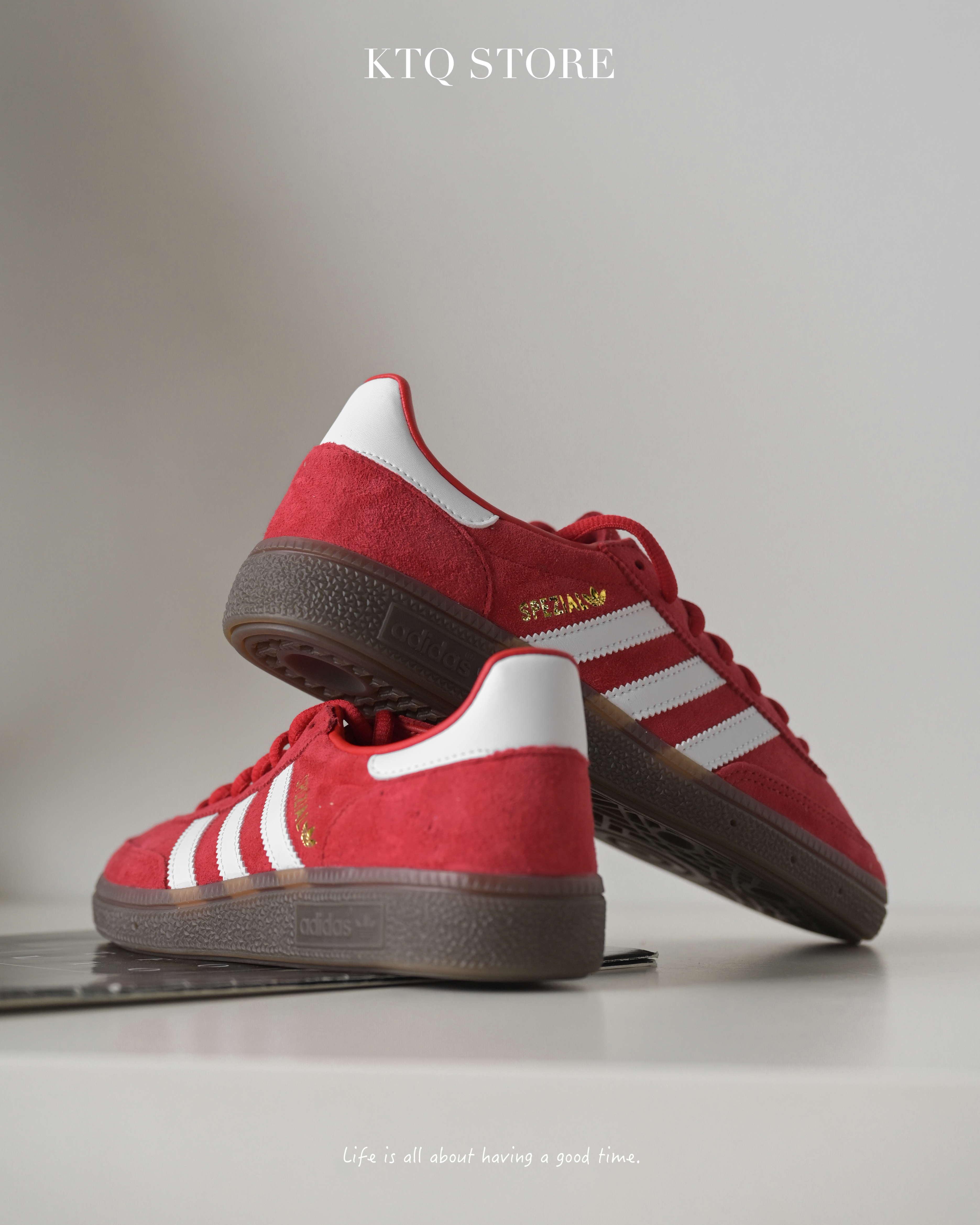 KTQ STORE ‧ Adidas Originals Handball Spezial "Scarlet Gum" 復古紅 FV1227