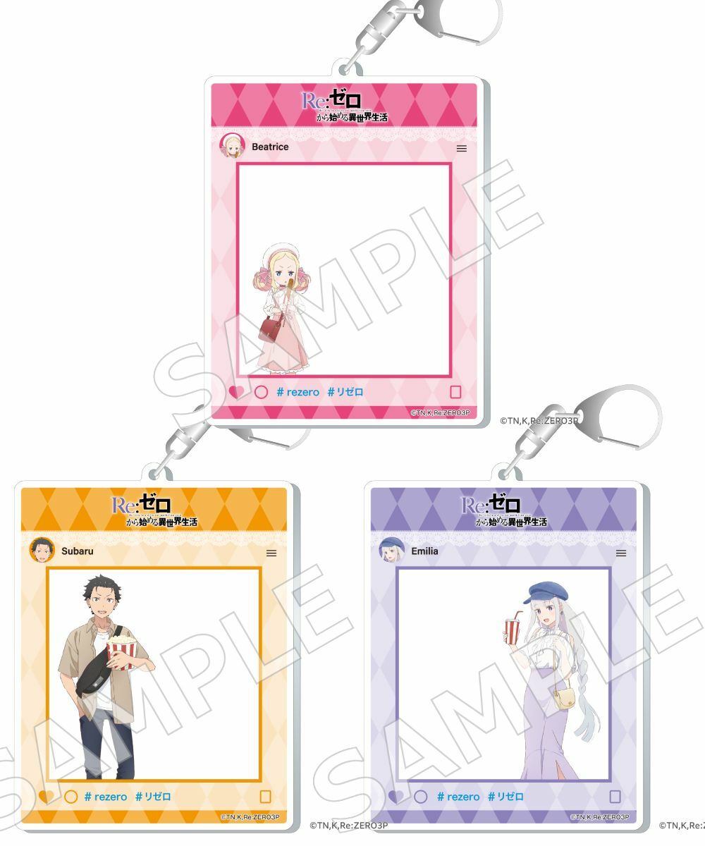 預購-『Re:從零開始的異世界生活』 寫真風壓克力鑰匙圈 電影院 ver. 系列 【日本進口精品】