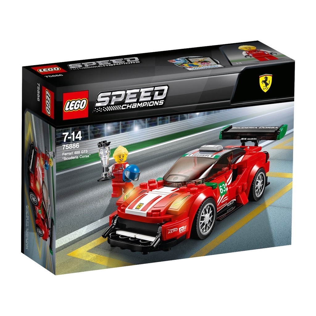 [飛米樂高積木專賣店] LEGO 75886 Speed系列 Ferrari 488 GT3 Scuderia Corsa