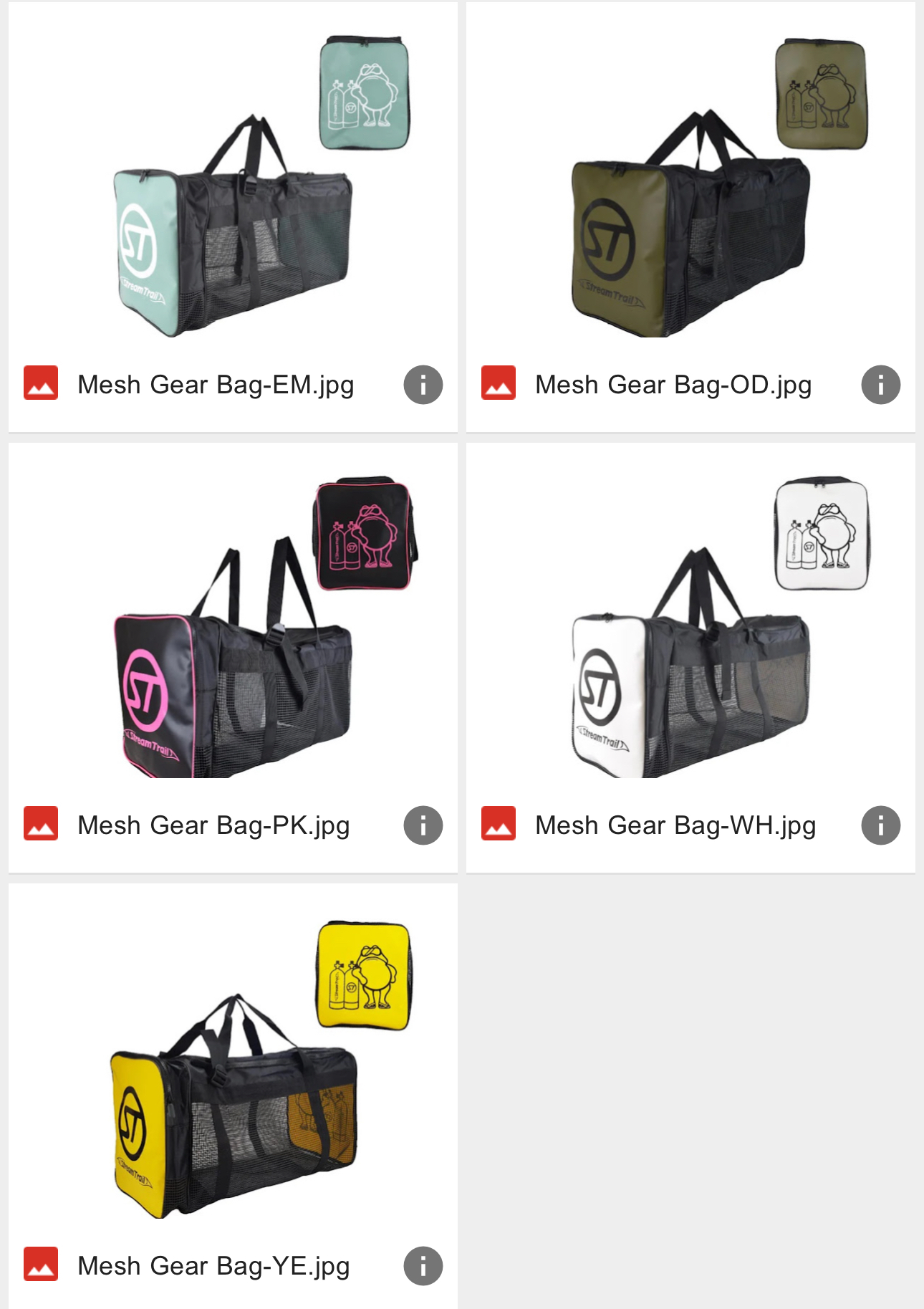 Stream Trai  ST防水PVC 裝備網袋Mesh Gear Bag