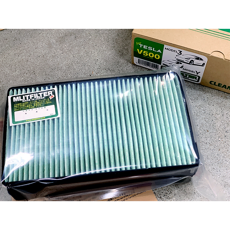 日本 MLITFILTER 綠魔俠 V500 PM2.5冷氣濾芯 TESLA MODEL 3