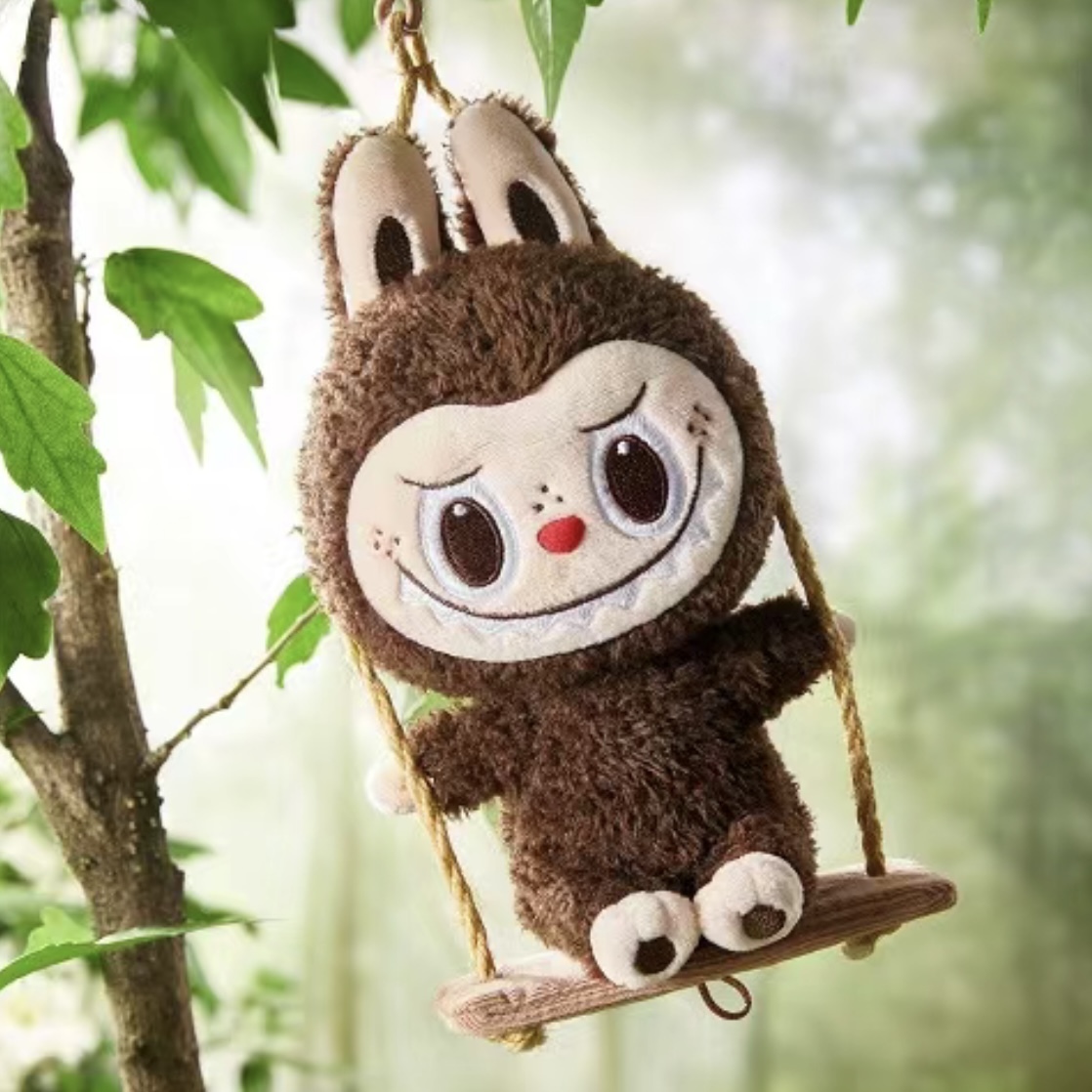 【現貨】POP MART LABUBU 拉布布 木工坊系列 盪鞦韆毛絨掛件 盲盒