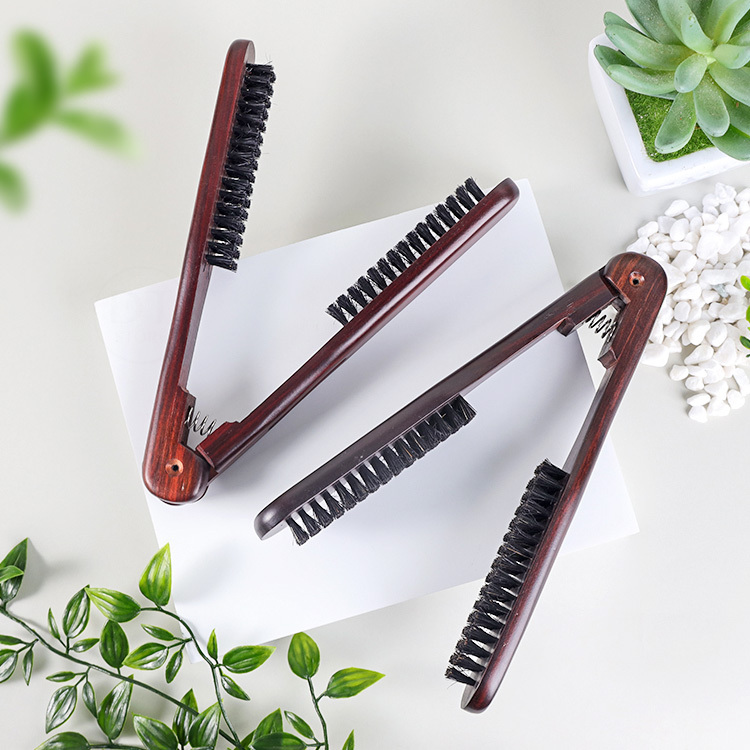 黑檀木鬃毛夾梳【AO027】
