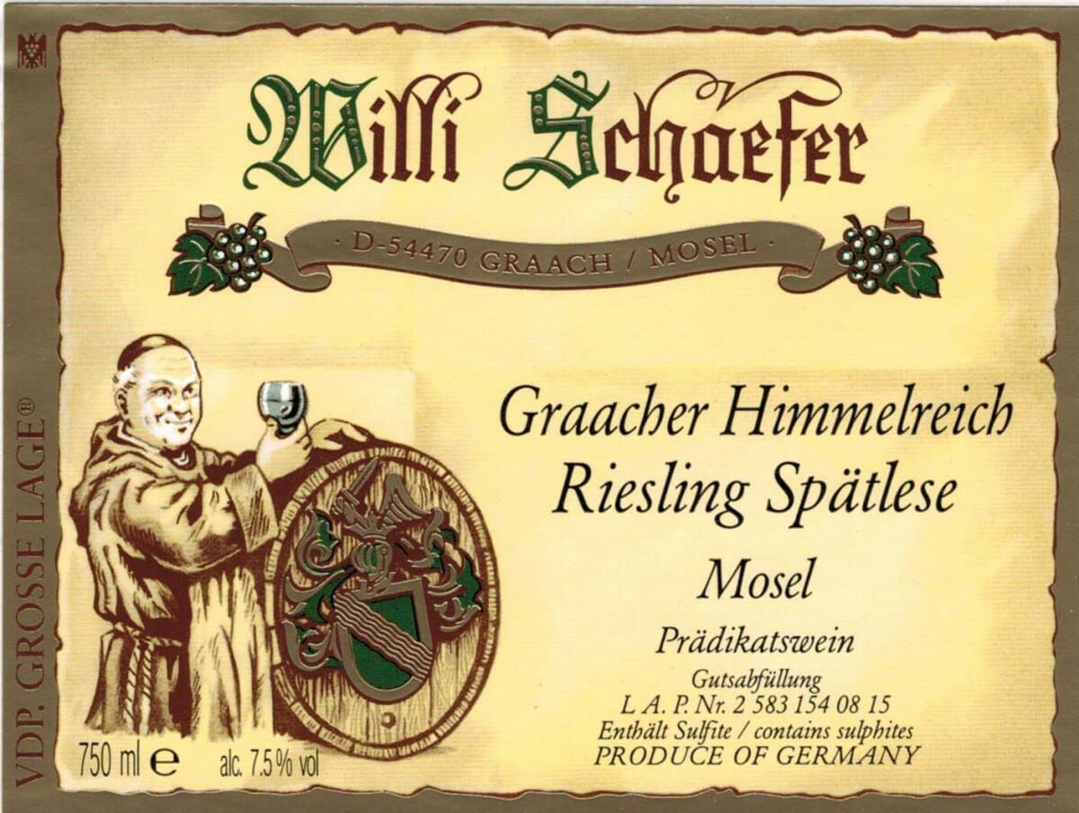 Weingut Willi Schaefer Graacher Himmelreich Spatlese 2022 (RP96)