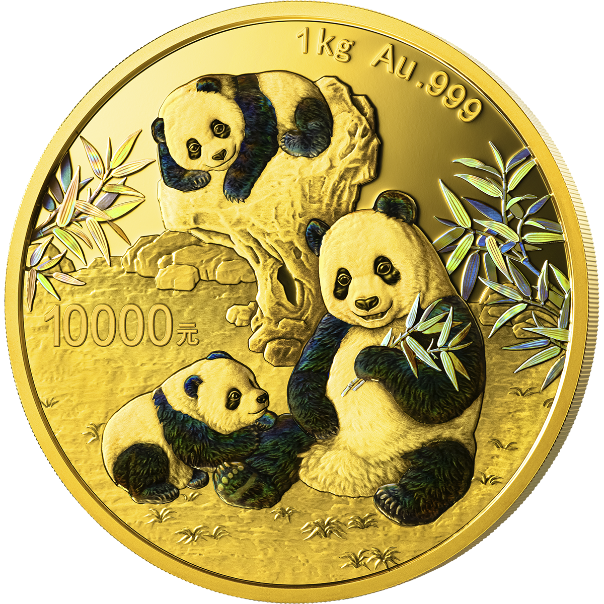 2025版熊貓1公斤精製紀念金幣