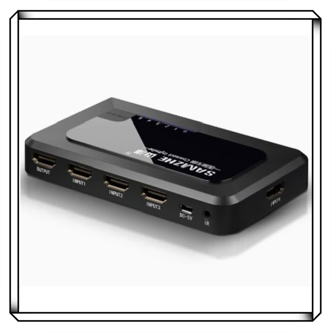 山澤 四進一出 4K HDMI切換器 HDMI 1.4 1080P 電視螢幕 筆電 投影機 DVD 高清切換器 遙控款