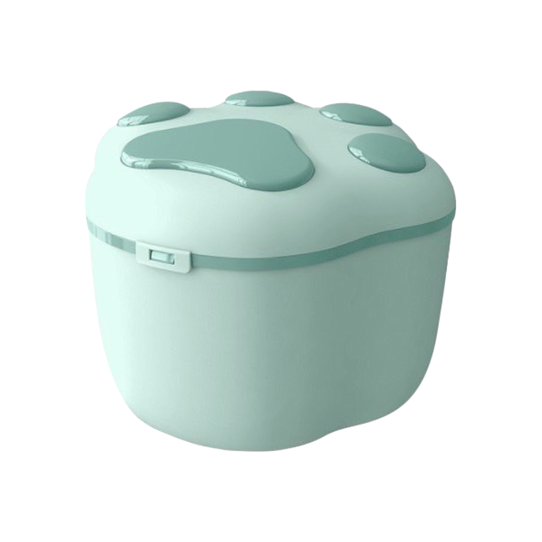魔力肉球 寵物飼料桶 儲存桶 大貓爪 綠色