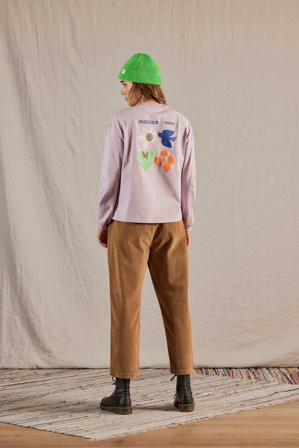 【MALOJA】女燈芯絨直統小寬褲 / 24MA38450-[卡其棕]