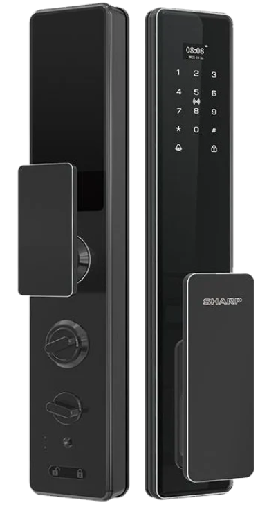 Sharp S-A-S6-Pro 推拉式智能鎖 (曜石黑/鈦銀) 連基本安裝