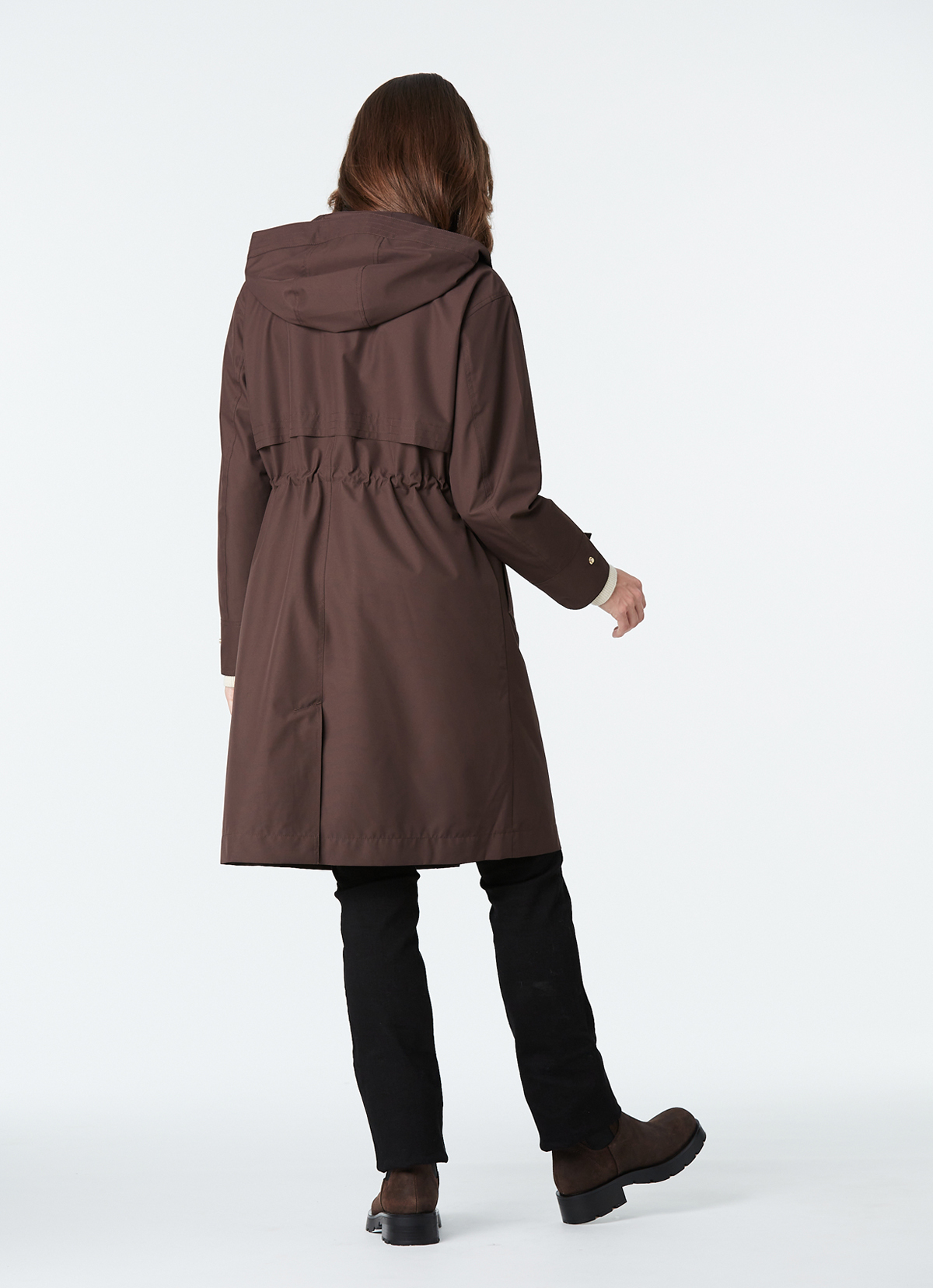 石墨烯法式美學派克大衣-2435WJ-樺木棕