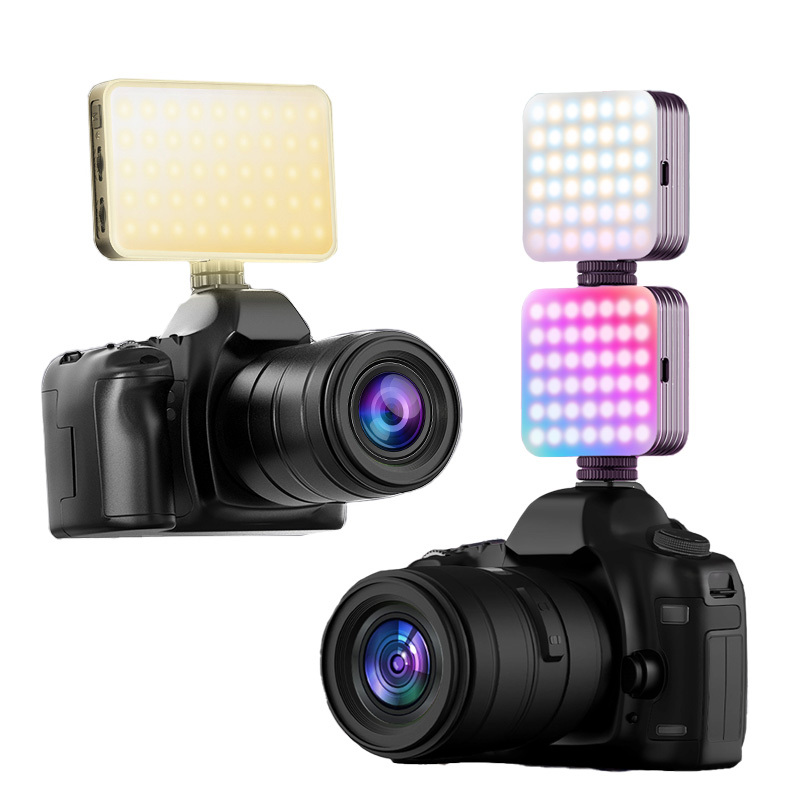RGB LED 補光燈 相機 攝影 拍照 9000K 柔光燈 迷你 美顏 美肌 三色溫 直播 打光 自拍 情境
