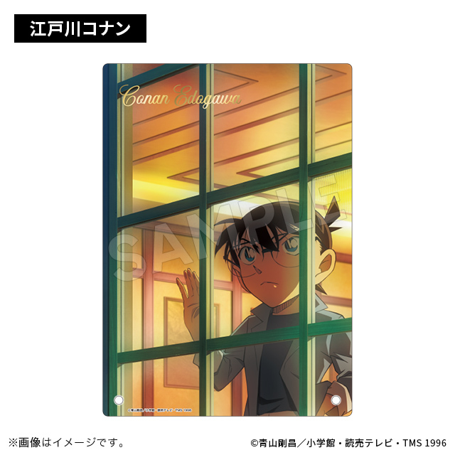 柯南日版壓克力版畫-柯南 窗邊沉思