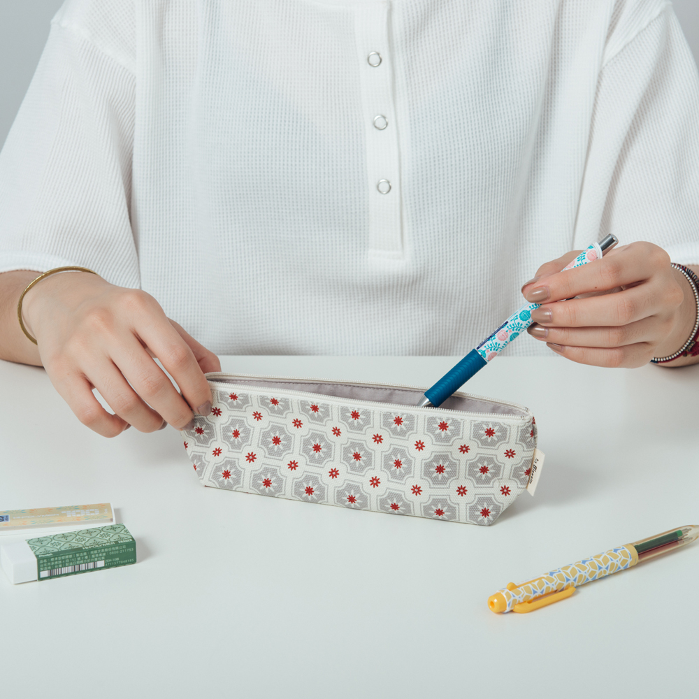 印花樂拉鏈筆袋老磁磚