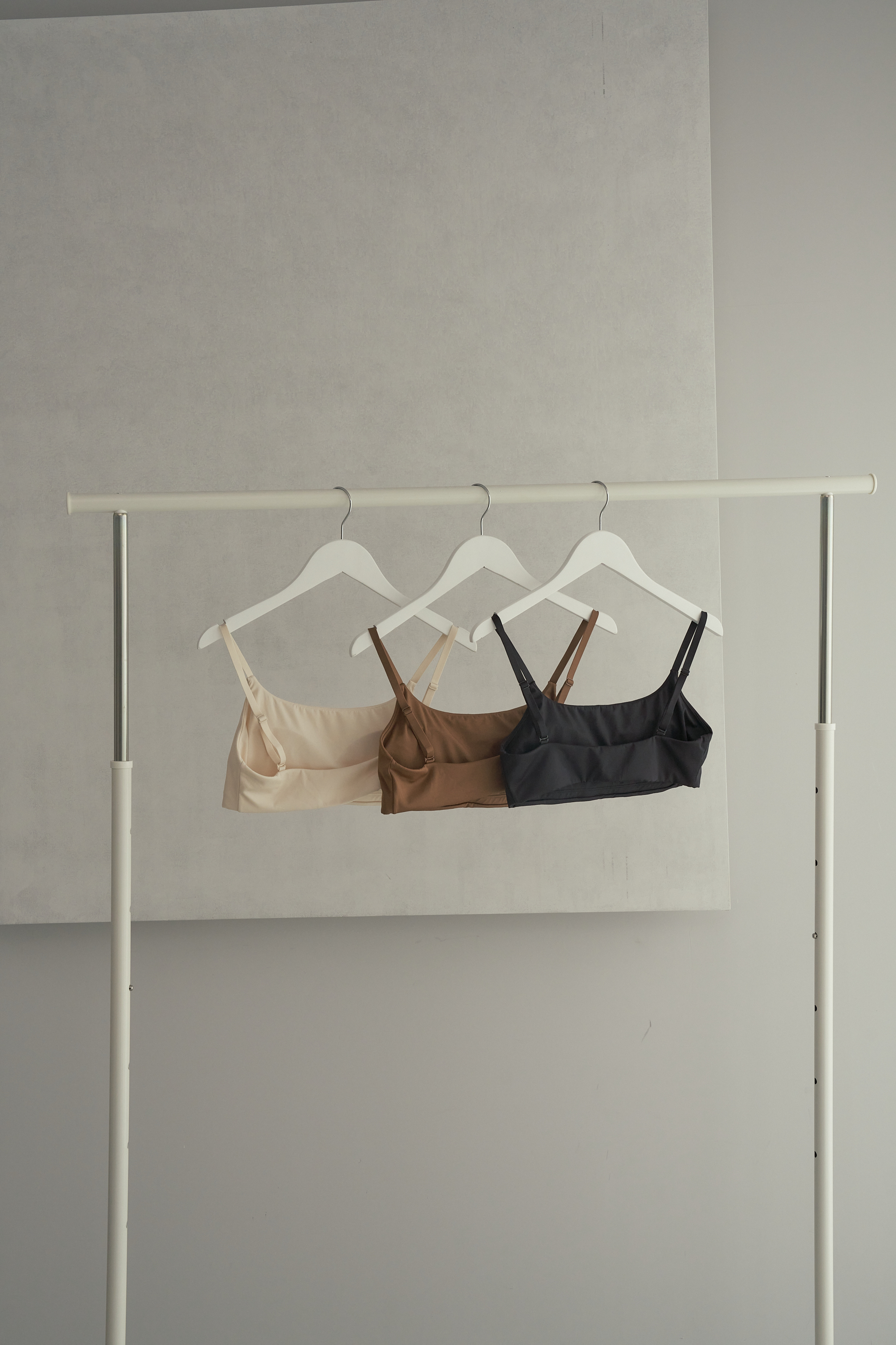 Meufs訂製裸感彈性抗菌背心內衣套組〔黑色〕