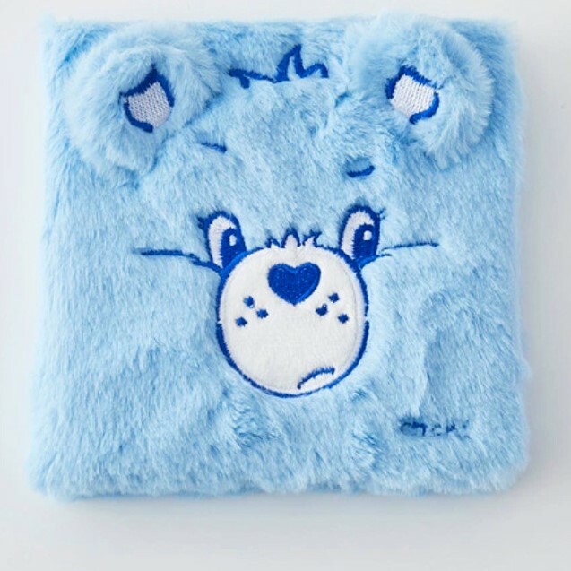 《5069》care bears 毛絨刺繡筆記本