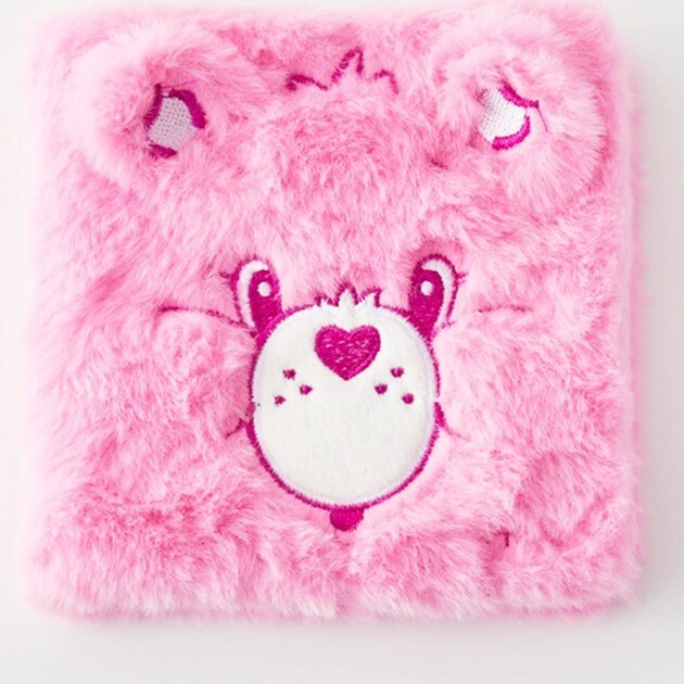 《5069》care bears 毛絨刺繡筆記本