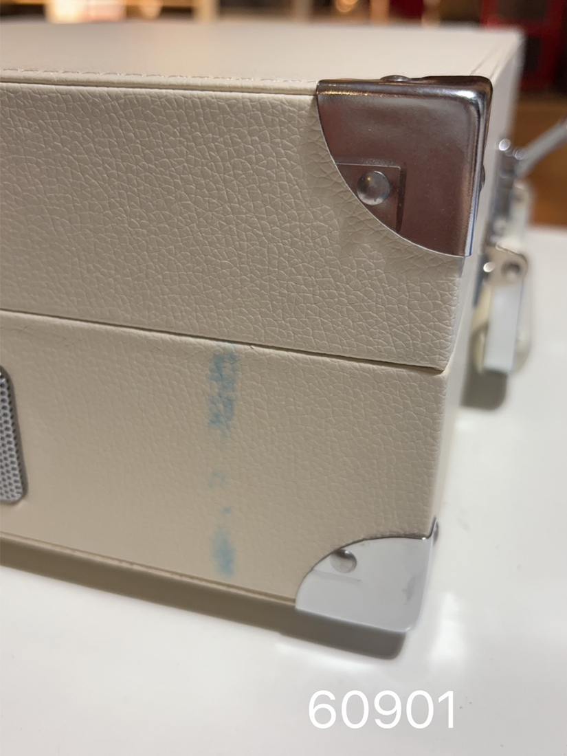 S級福利品｜ONKYO OCP_01 復古手提黑膠唱片機 【奶油白】60901