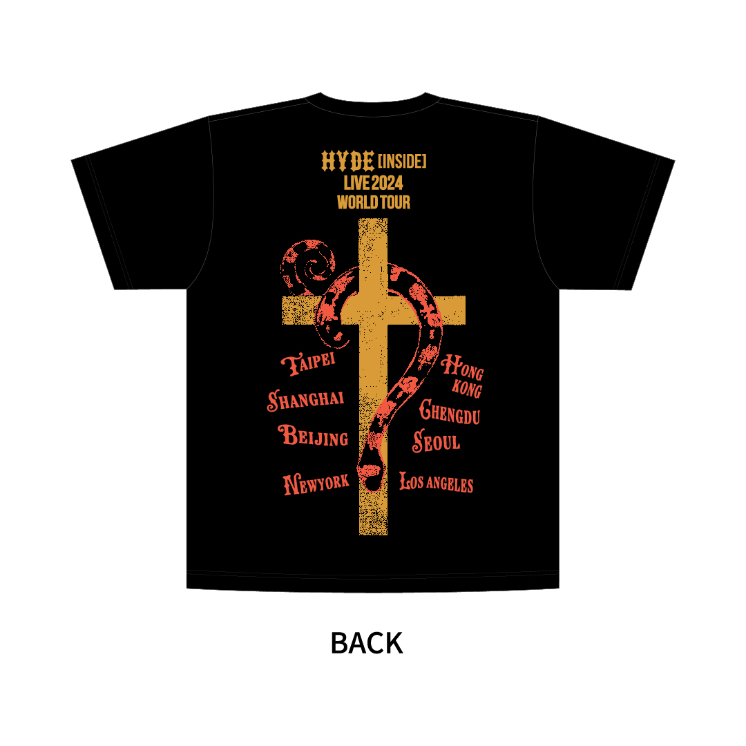 HYDE「INSIDE」LIVE 2024 WORLD TOUR】 T-SHIRT