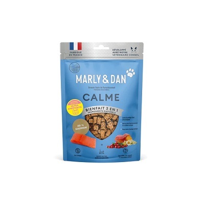 法國Marly&Dan 貓小食 低溫烘焙三文魚粒 情緒配方40g【$100 X 3 包】【可混合其他口味】
