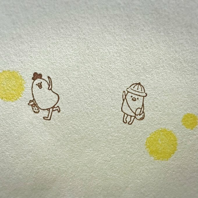 日本YUN．雞家族 上幼稚園去吧! 原創櫸木印章 共2款