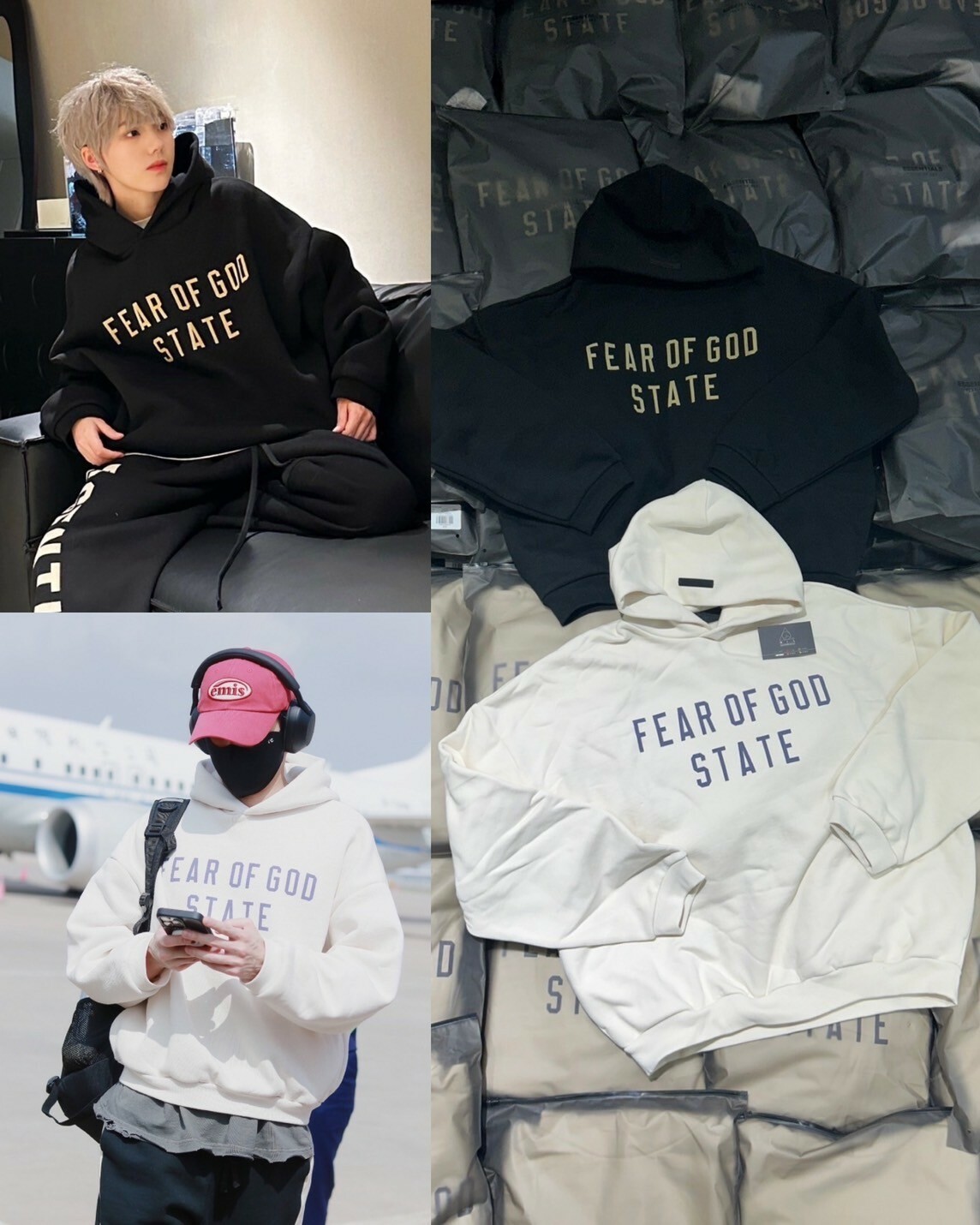FOG Essentials 新款字體LOGO重磅帽T FEAR OF GOD STATE
