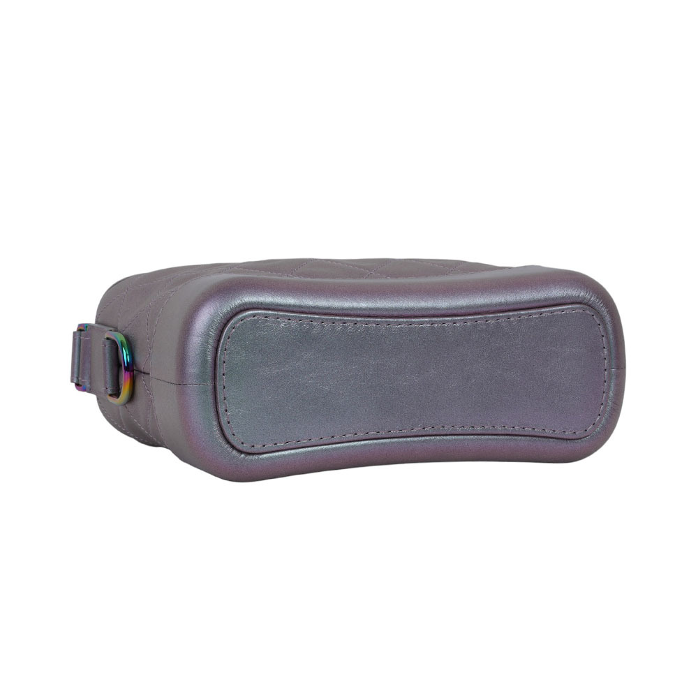 【CHANEL】Gabrielle Hobo 小牛皮流浪包(小款)(炫彩紫)A91810