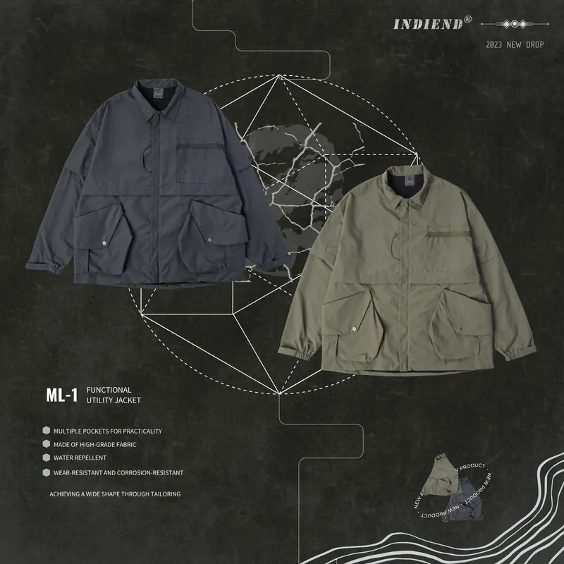 WTH INDIEND Functional Utility Jacket 防潑水機能外套 2色 ML-1