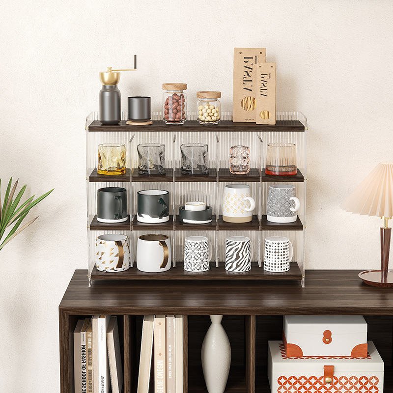 《5071》簡約質感壓克力馬克杯收納架