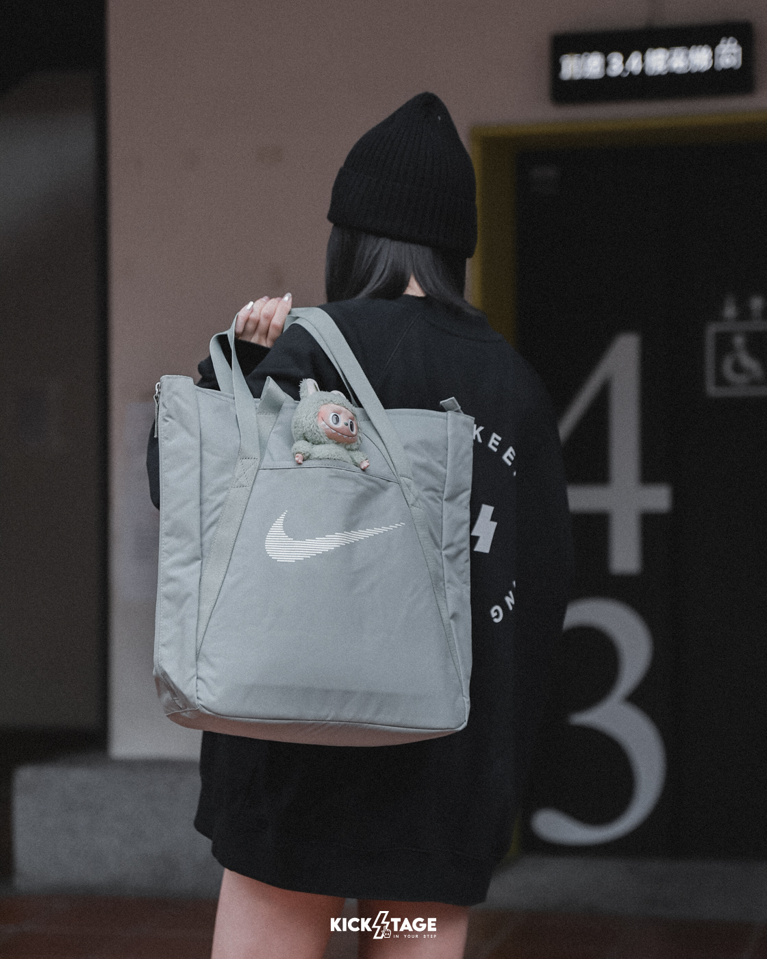 NIKE GYM TOTE BAG 湖水綠 灰 黑 大容量 休閒 健身 運動 肩背 手提 托特包【DR7217】