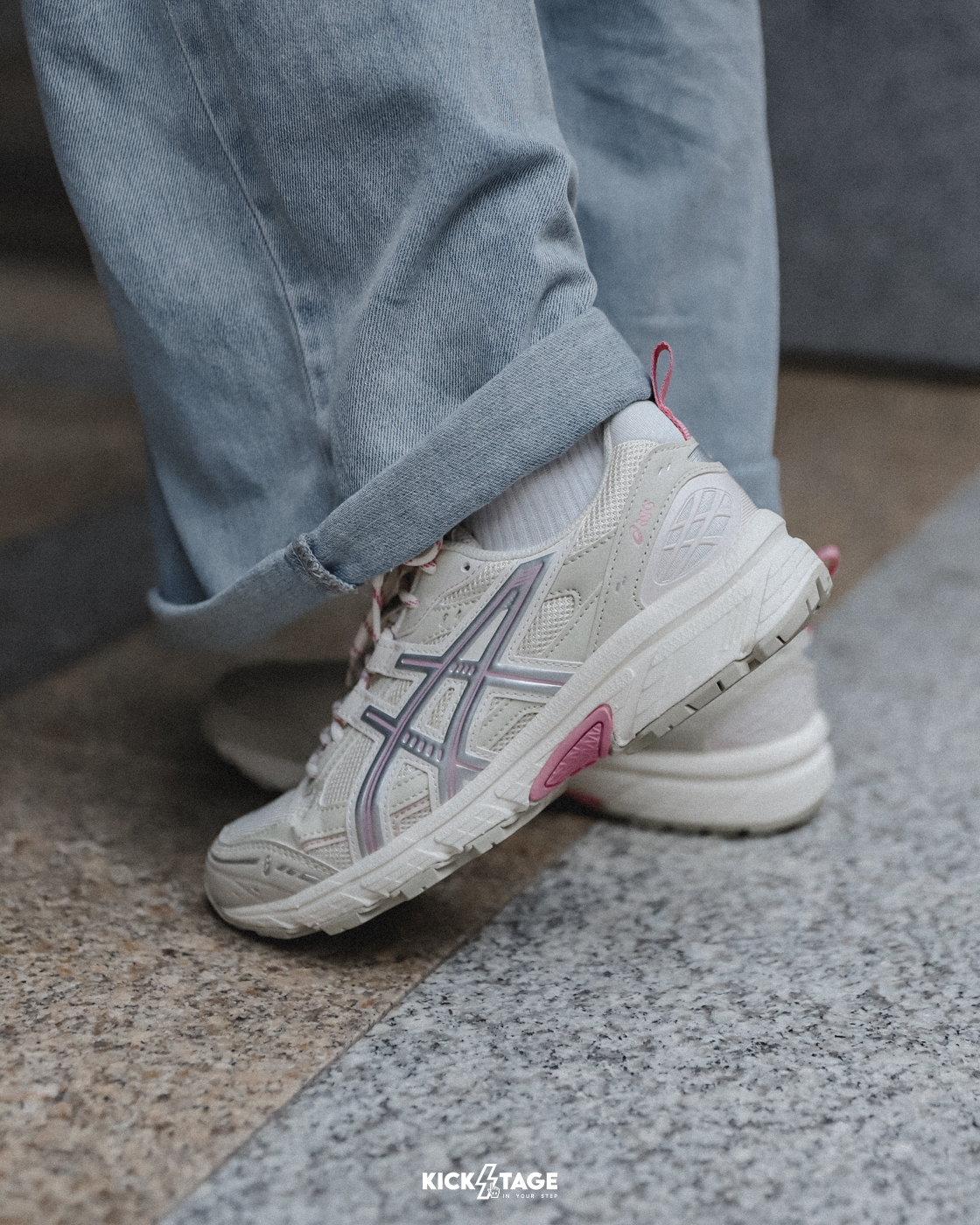 男女鞋 ASICS GEL-NUNOBIKI 'SWEET PINK' 灰粉 麂皮 老爹鞋 休閒跑鞋【1203A536-101】