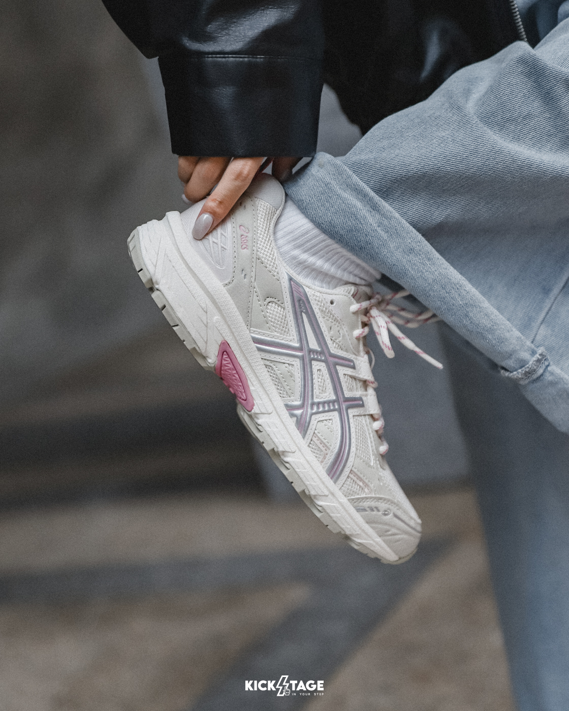 男女鞋 ASICS GEL-NUNOBIKI 'SWEET PINK' 灰粉 麂皮 老爹鞋 休閒跑鞋【1203A536-101】