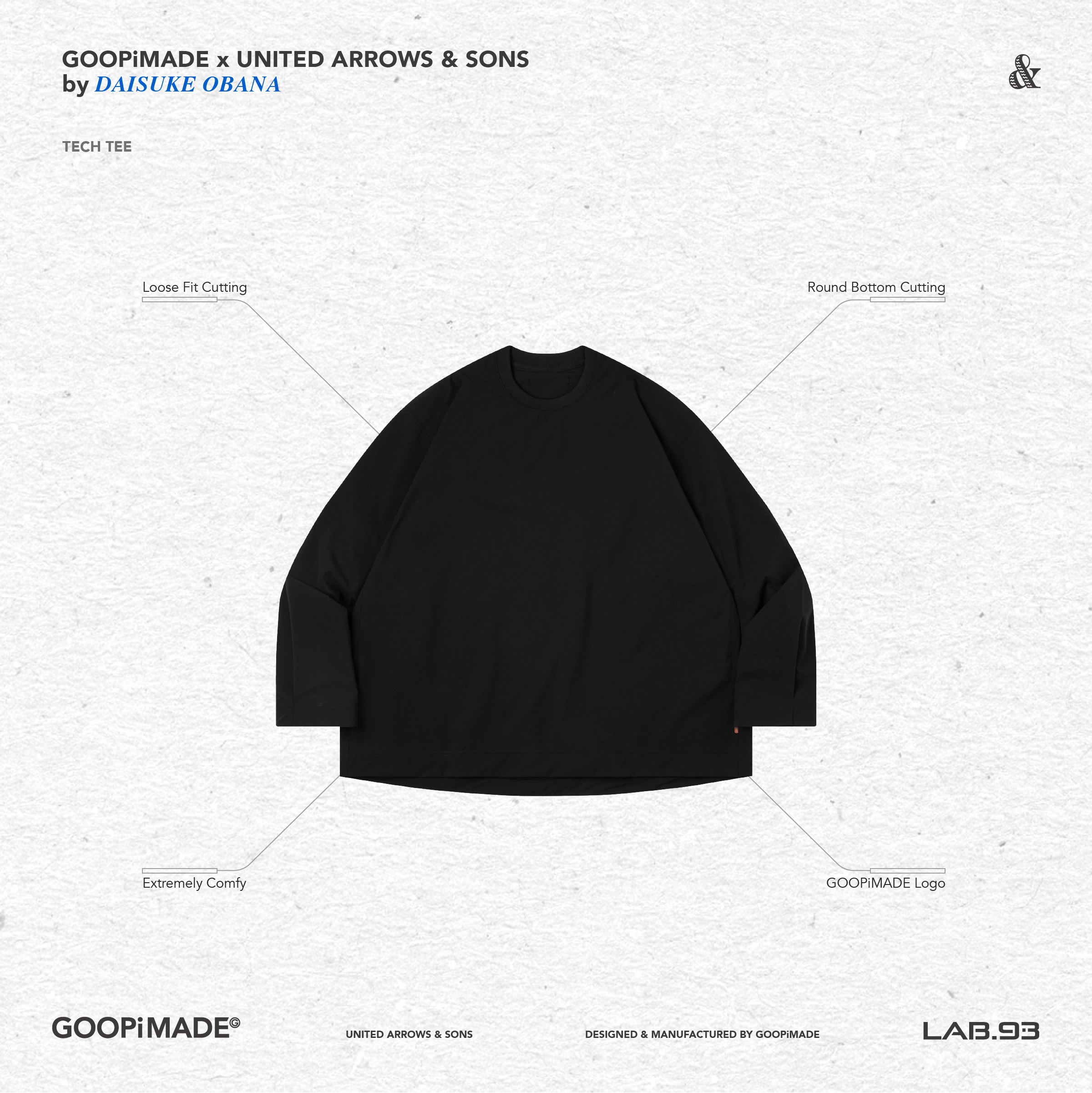 Tech Tee / GOOPiMADE x UNITED ARROWS & SONS
