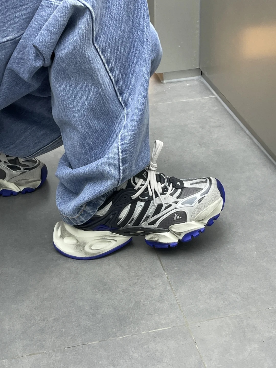 ADIDAS XLG RUNNER DELUXE 黑灰藍 寶藍 灰銀 米灰 仿舊 刷舊 復古 老爹鞋 增高 厚底 男女鞋 JS1589 / 預購