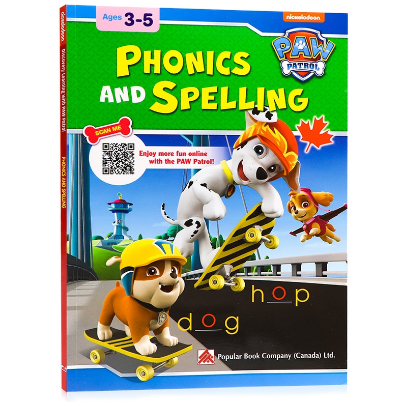 Paw Patrol: Phonics and Spelling: Ages 3-5