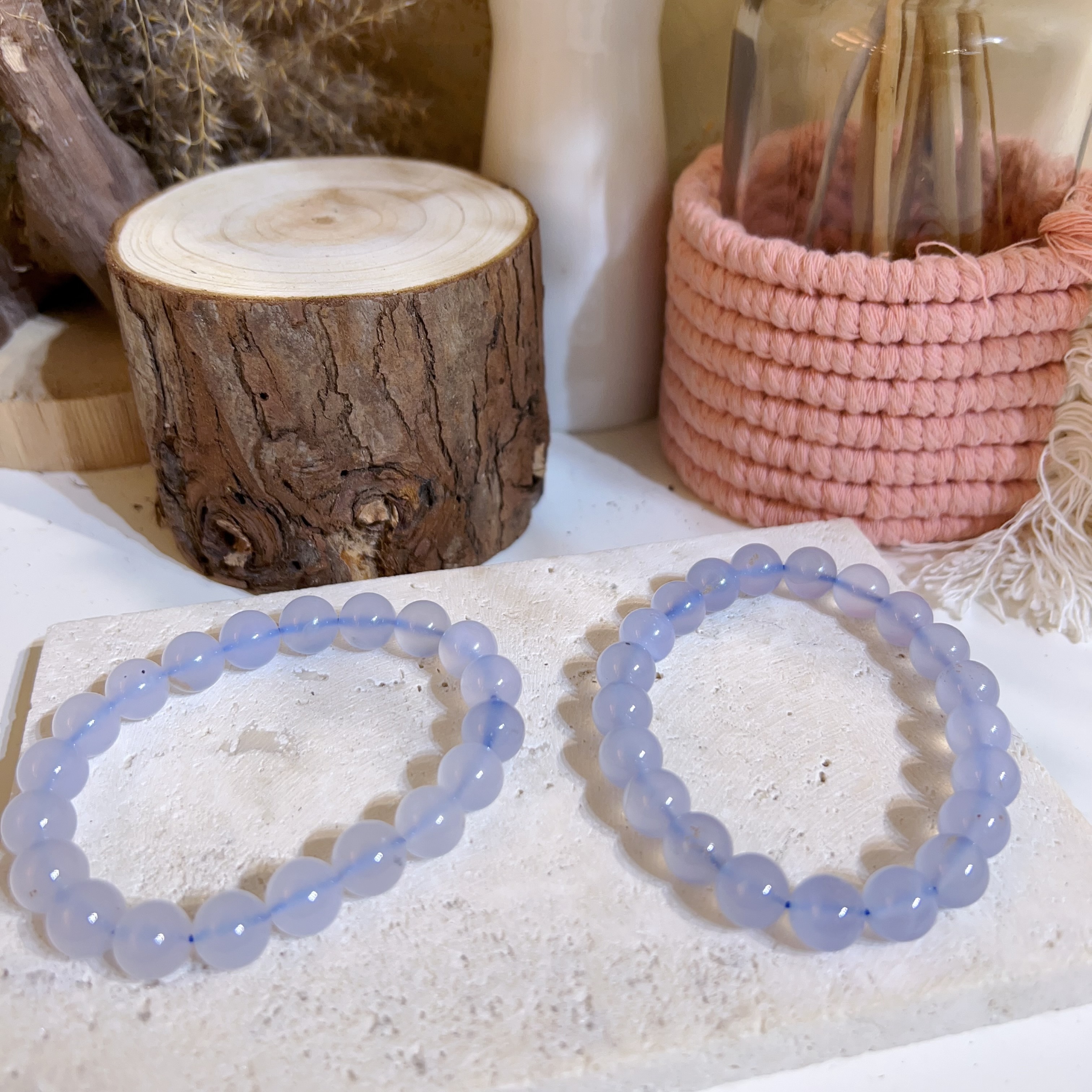 藍玉髓手串 9+mm