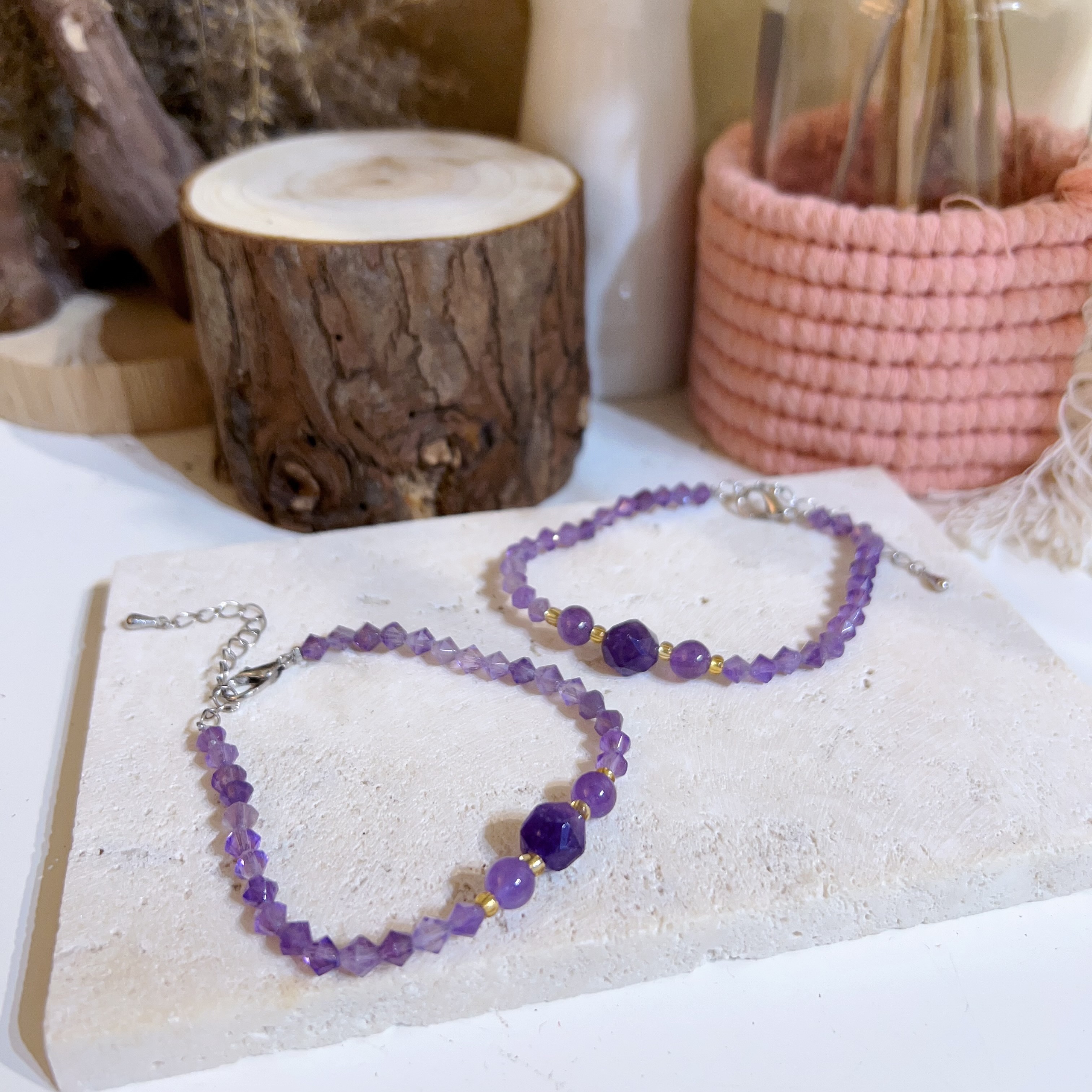 紫水晶手鏈 (23cm)