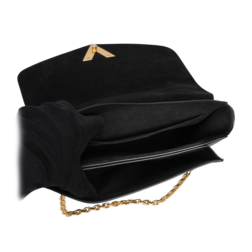 【Louis Vuitton / LV】Very Messenger Monogram 雙皮革二用郵差包(黑色)M53382