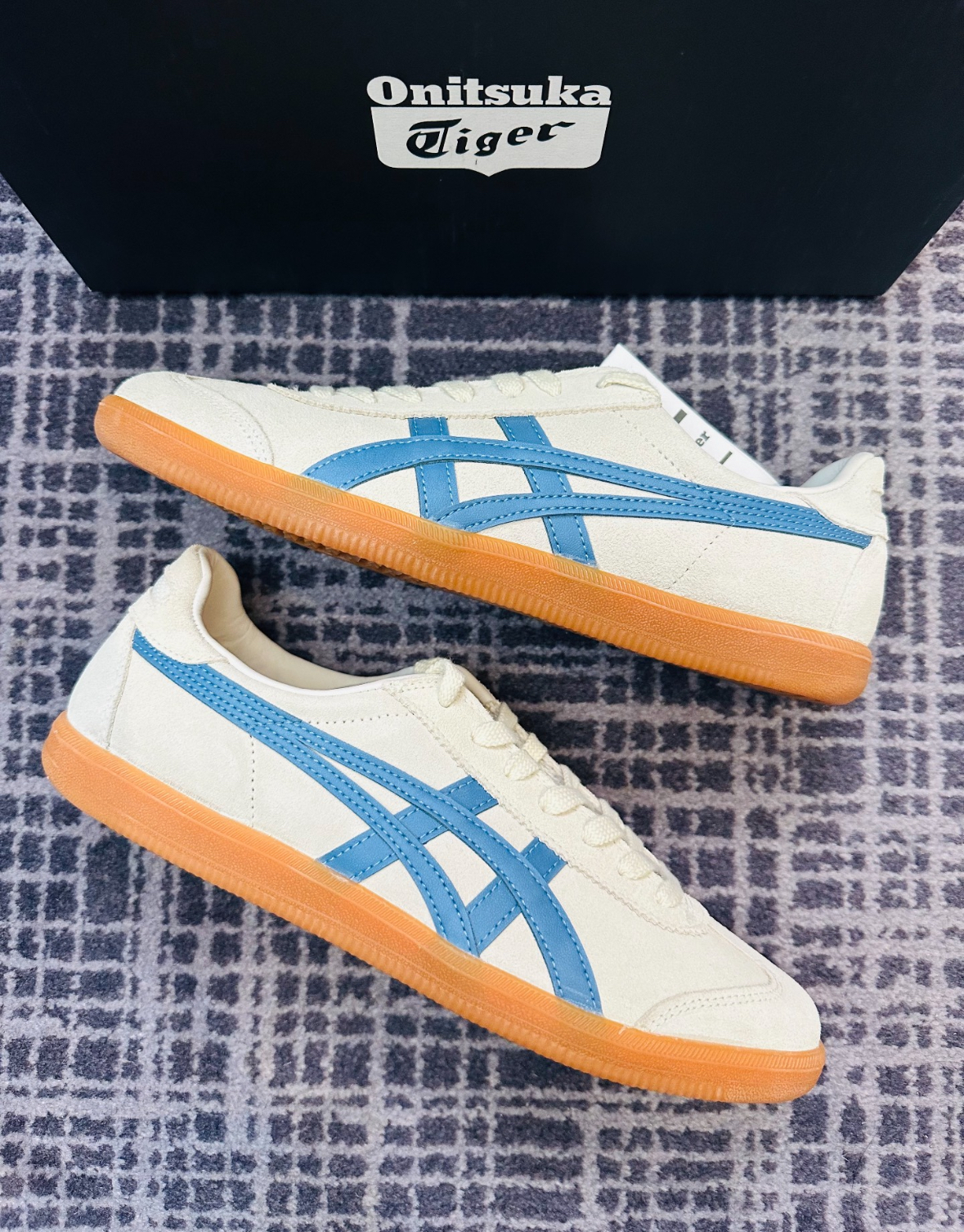 Onitsuka Tiger Tokuten 鬼塚虎米白藍色德訓鞋1183A907-701/預購